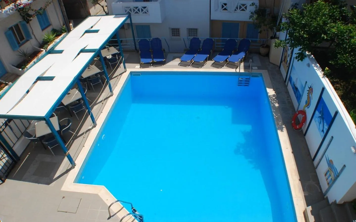 Swimming pool in Renia Hotel Agia Pelagia -Crete
