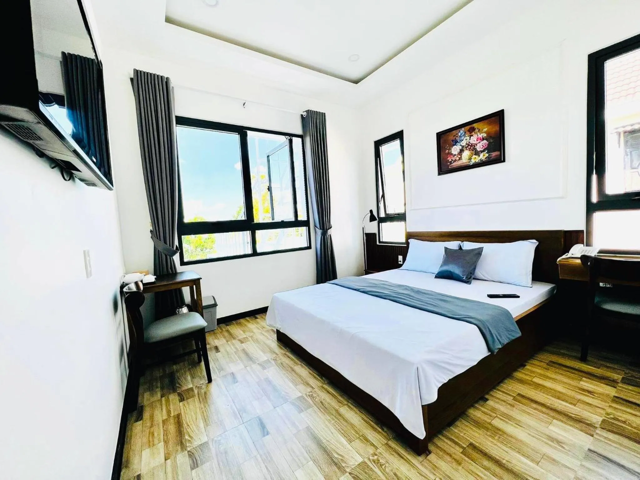 Bed in Hotel Hoa Nắng