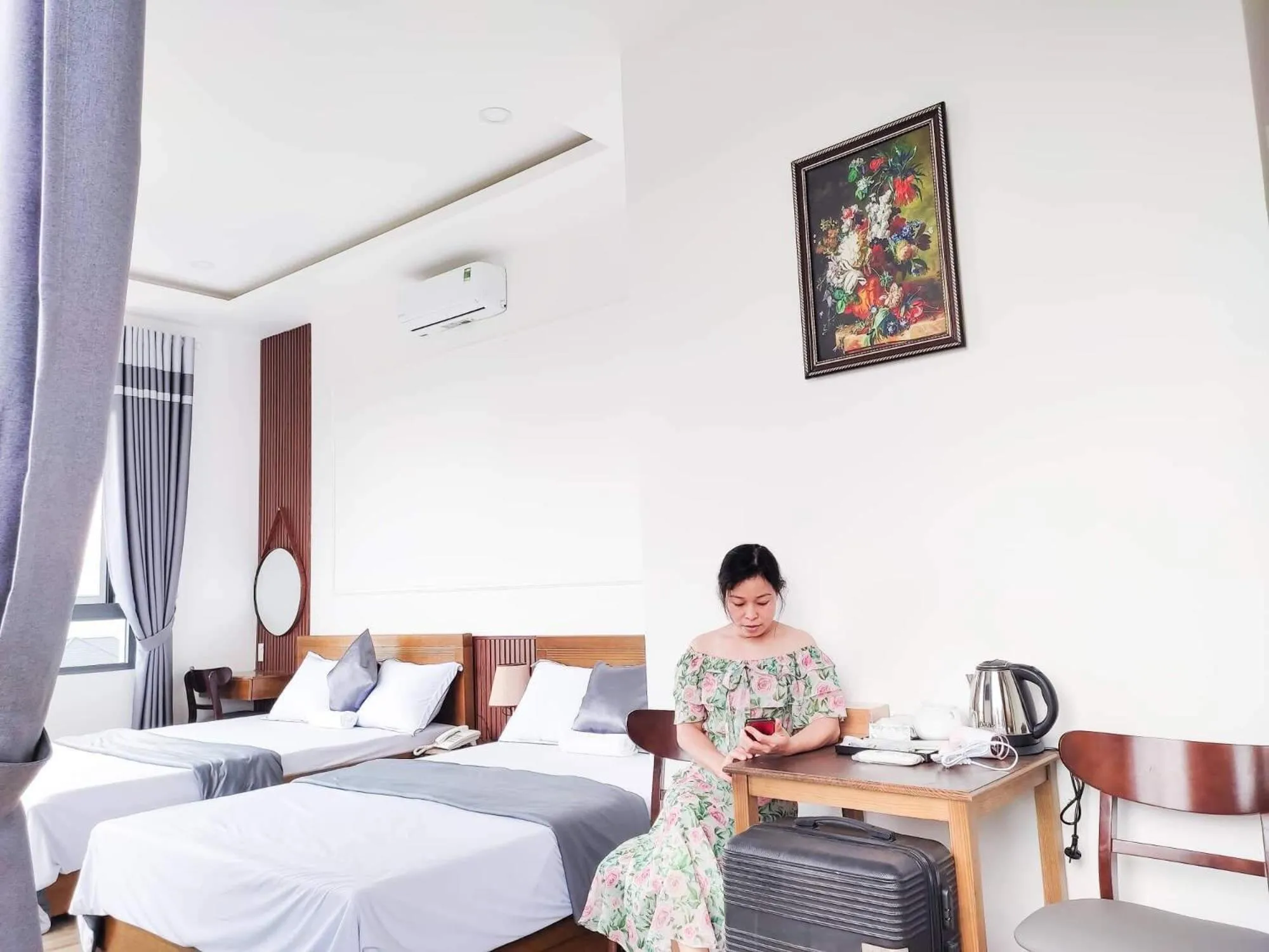 Bedroom, Bed in Hotel Hoa Nắng