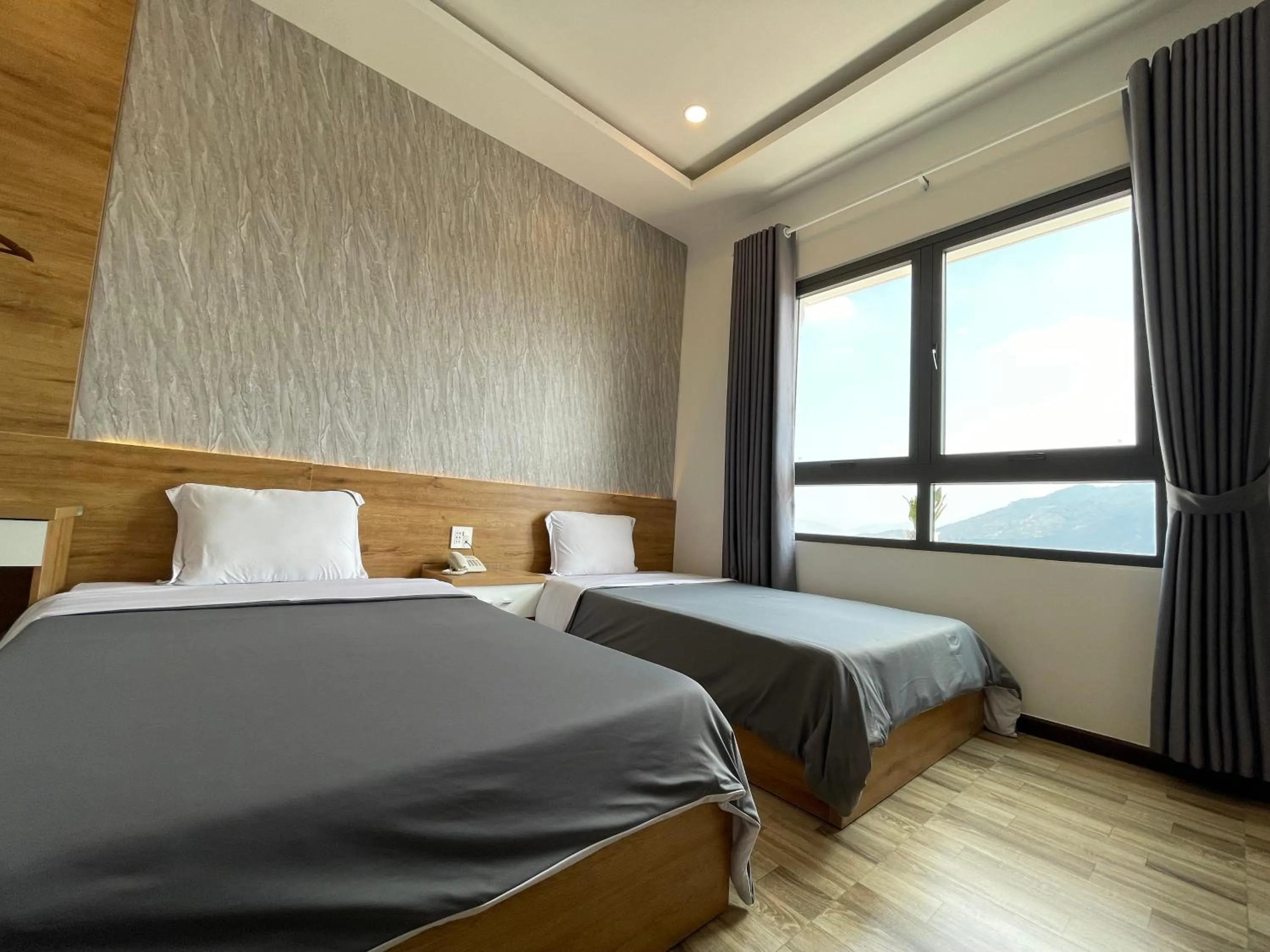 Bed in Hotel Hoa Nắng