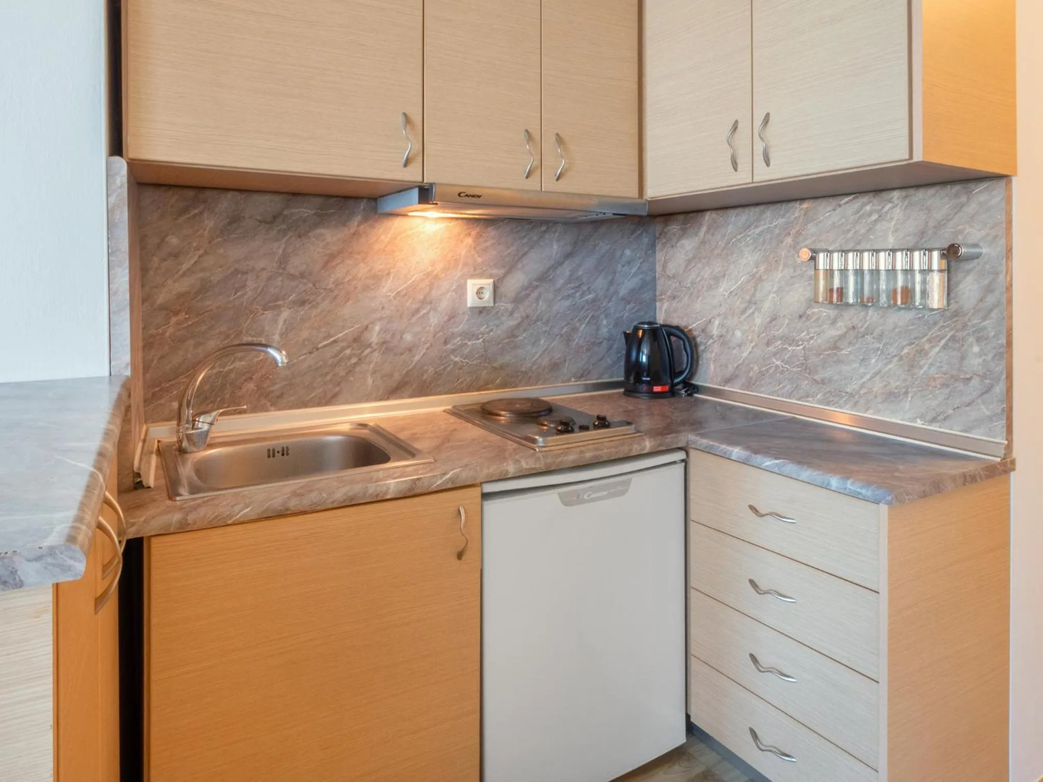 Kitchen or kitchenette in Thassian Riviera Hotel