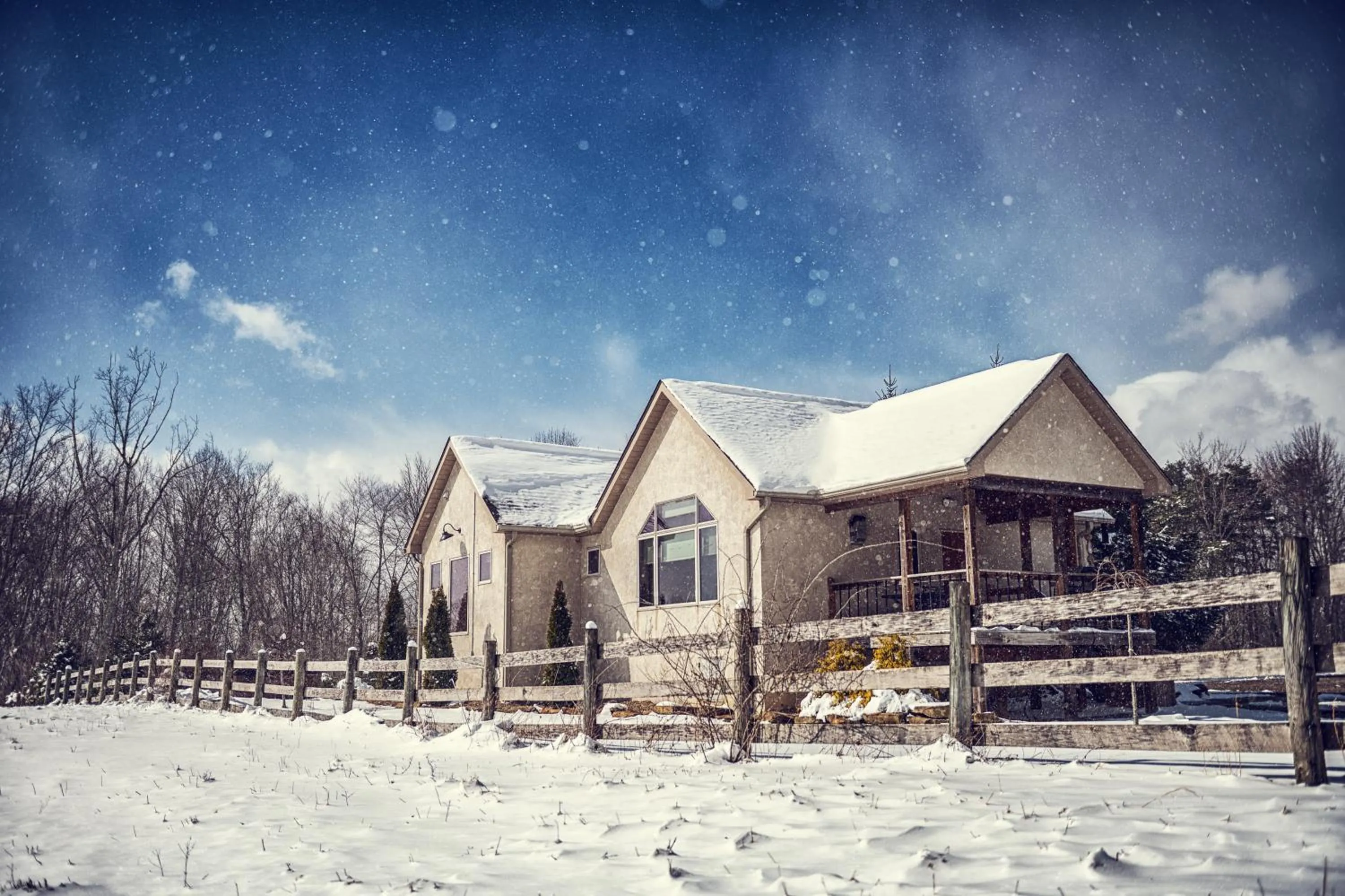 Winter in Cherry Ridge Retreat Luxury Cabins