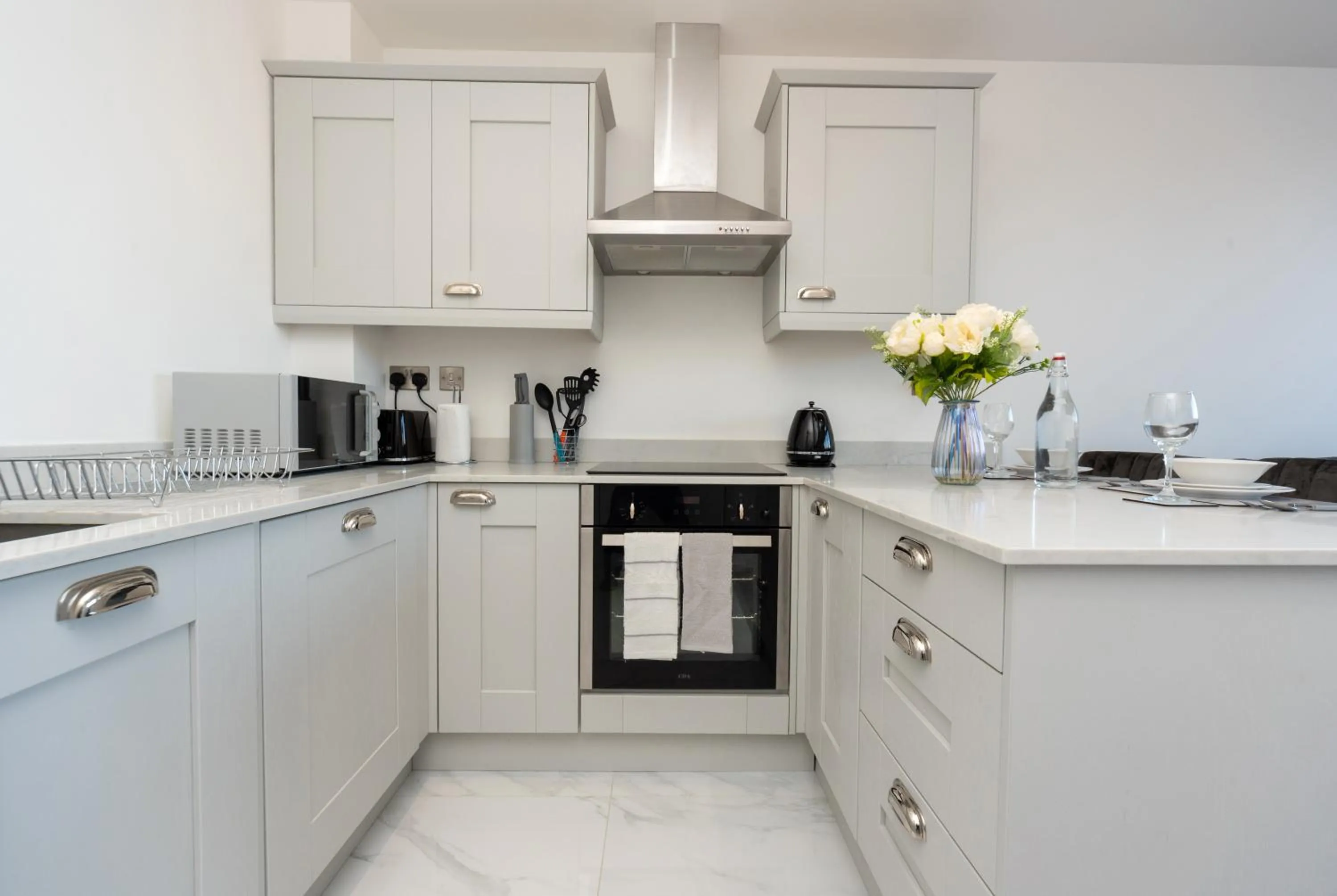 Kitchen or kitchenette, Kitchen/Kitchenette in Modern Apartments in Kings Lynn with Free Wi-Fi