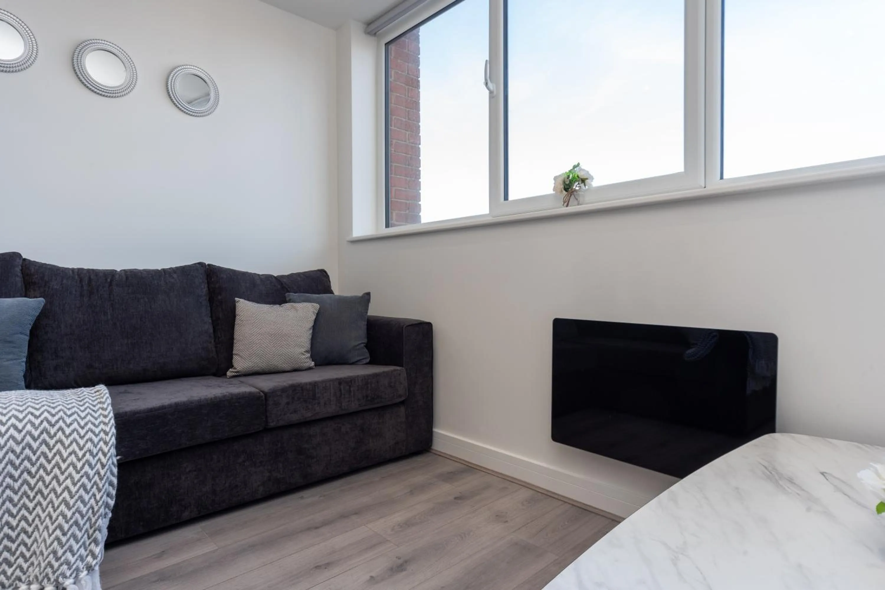 Living room, Seating Area in Modern Apartments in Kings Lynn with Free Wi-Fi