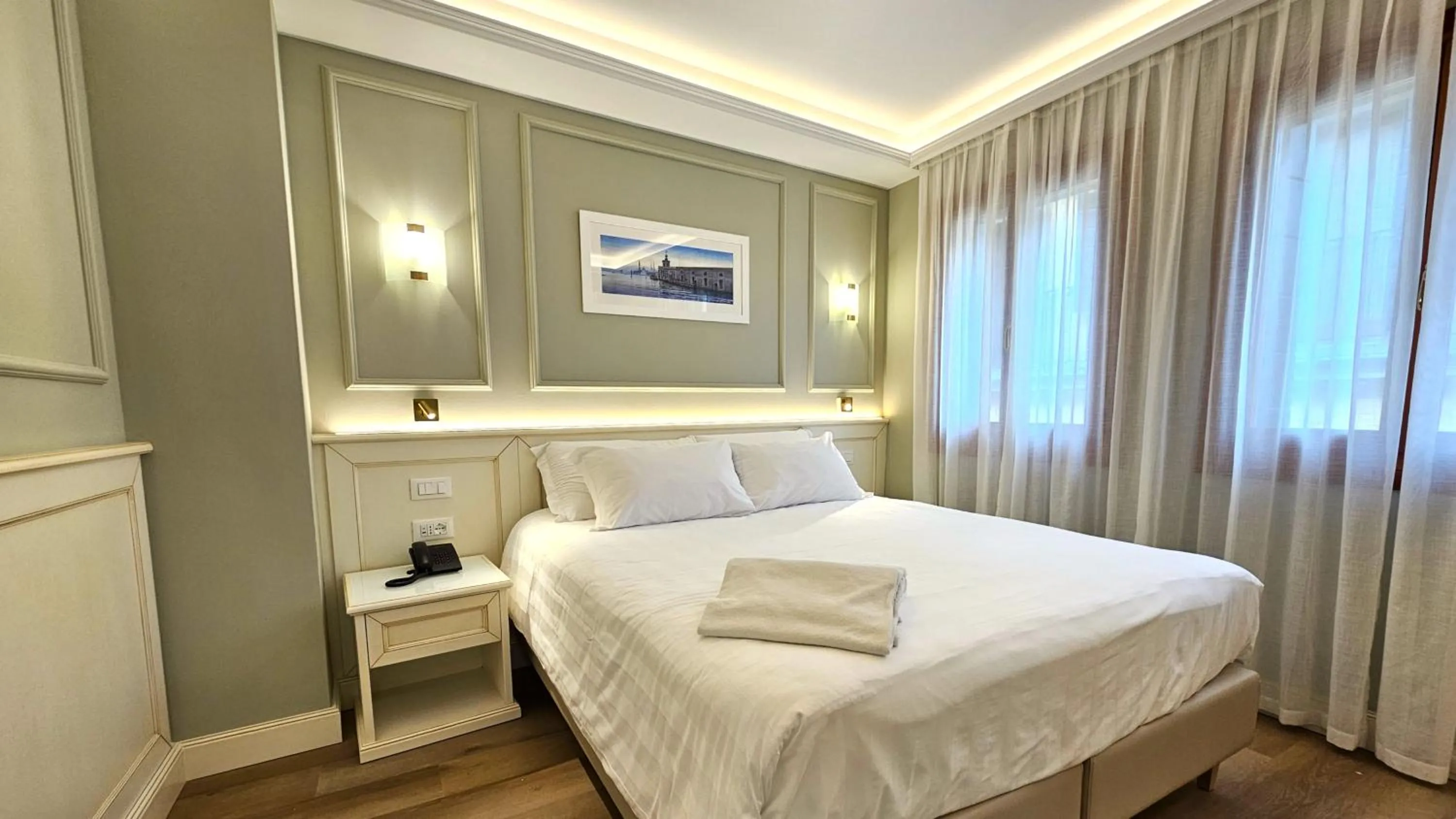 Bed in Hotel Guerrini