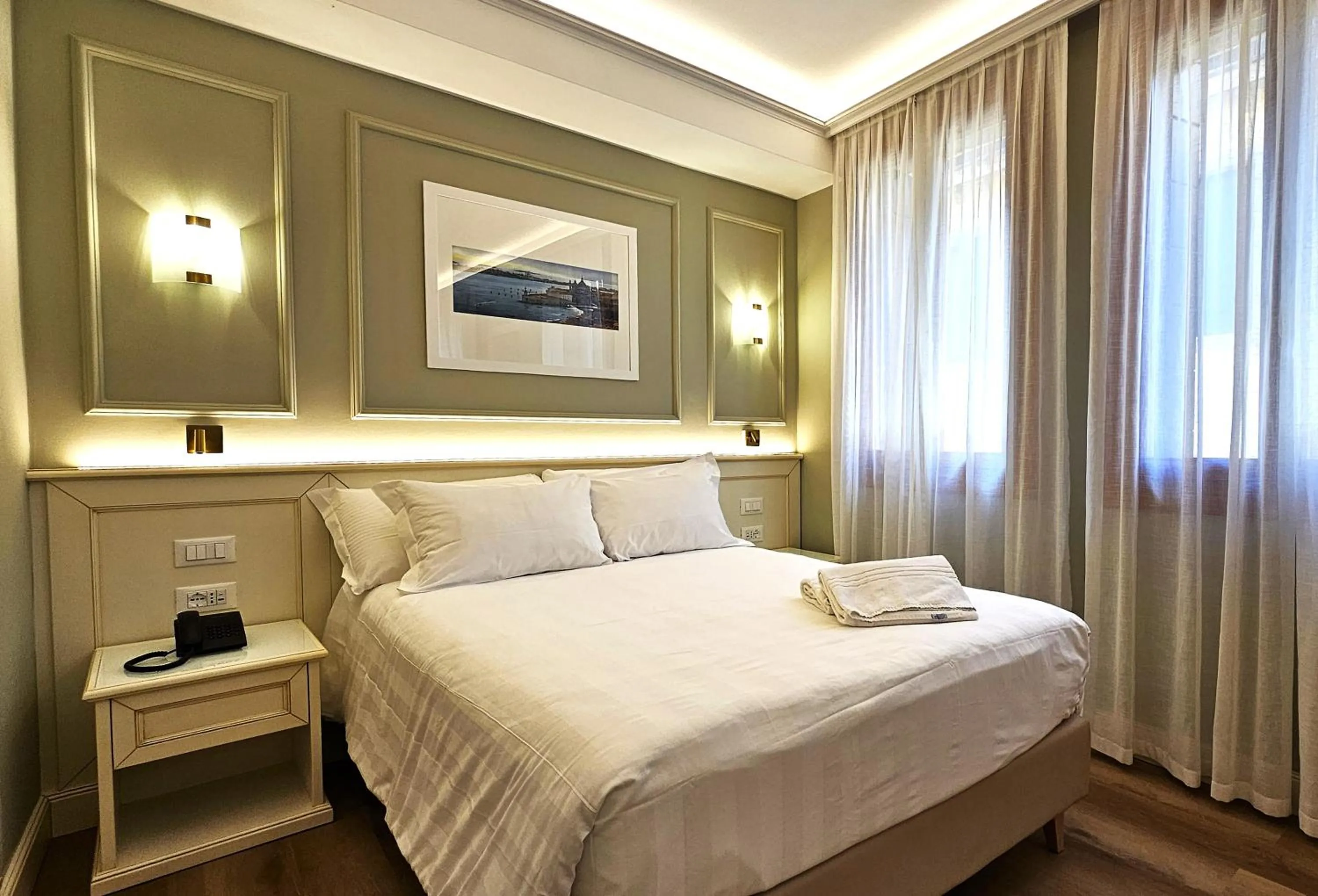 Bed in Hotel Guerrini