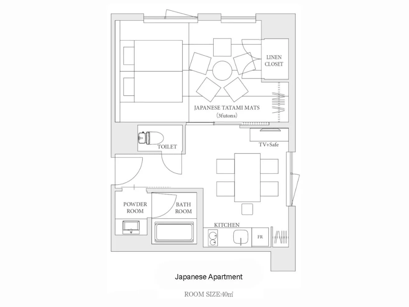 Floor plan in MIMARU Osaka Namba Station