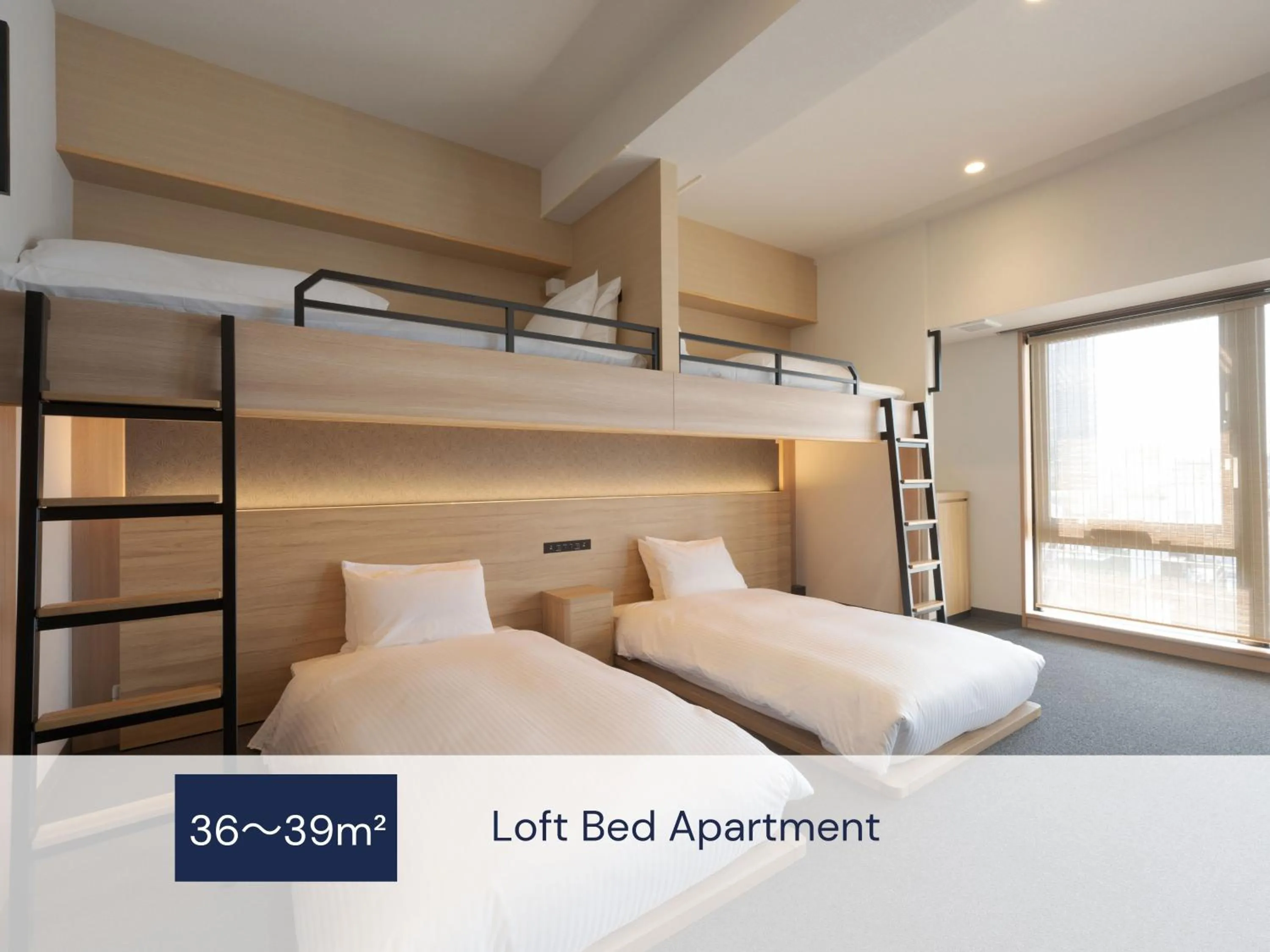 Photo of the whole room, Bed in MIMARU Osaka Namba Station