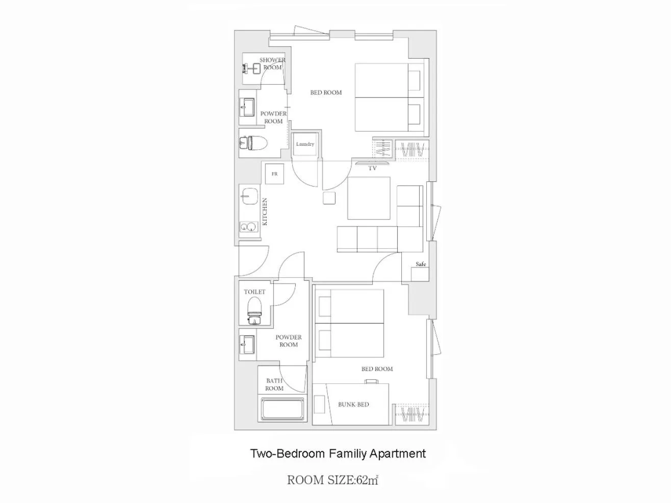Floor plan in MIMARU Osaka Namba Station