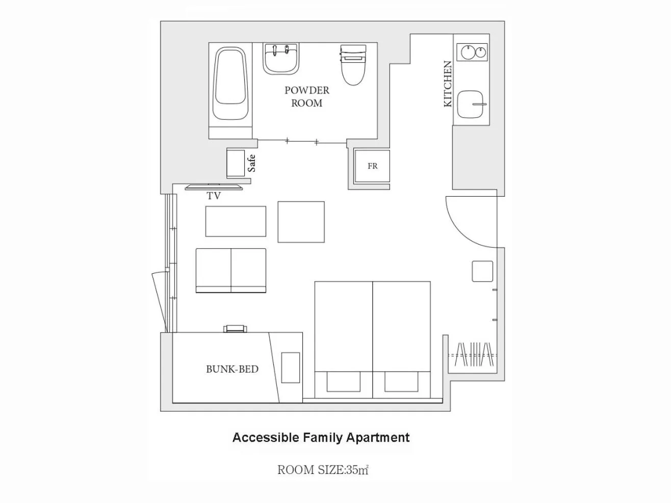 Floor plan in MIMARU Osaka Namba Station