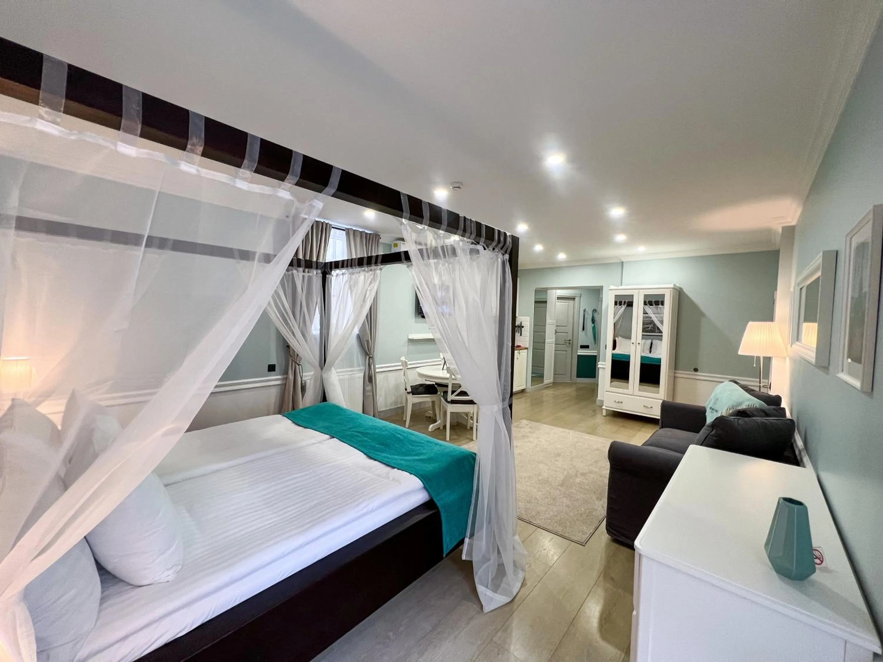 Bed in Revelton Suites Riga