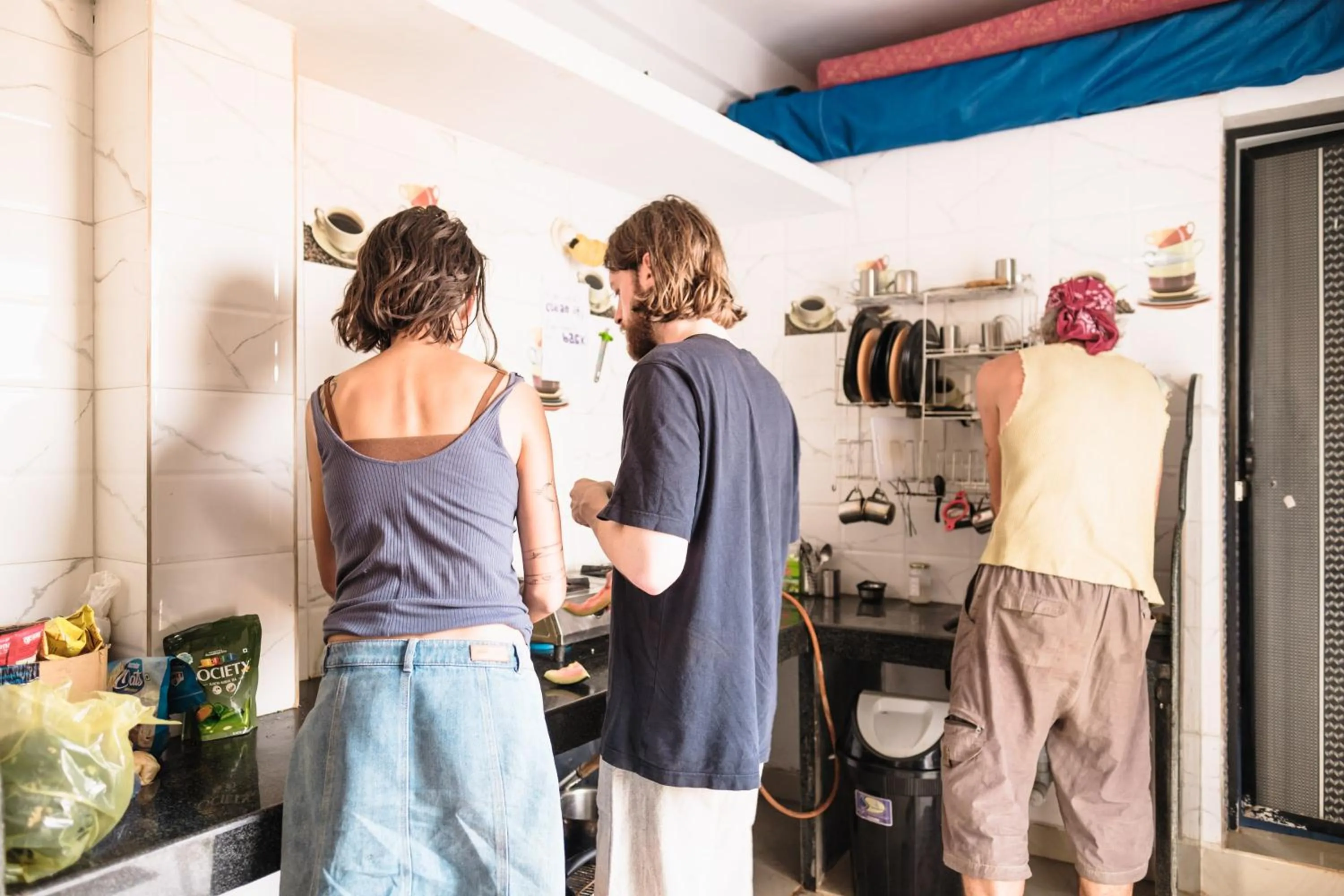 Communal kitchen in Tranquilo Arambol