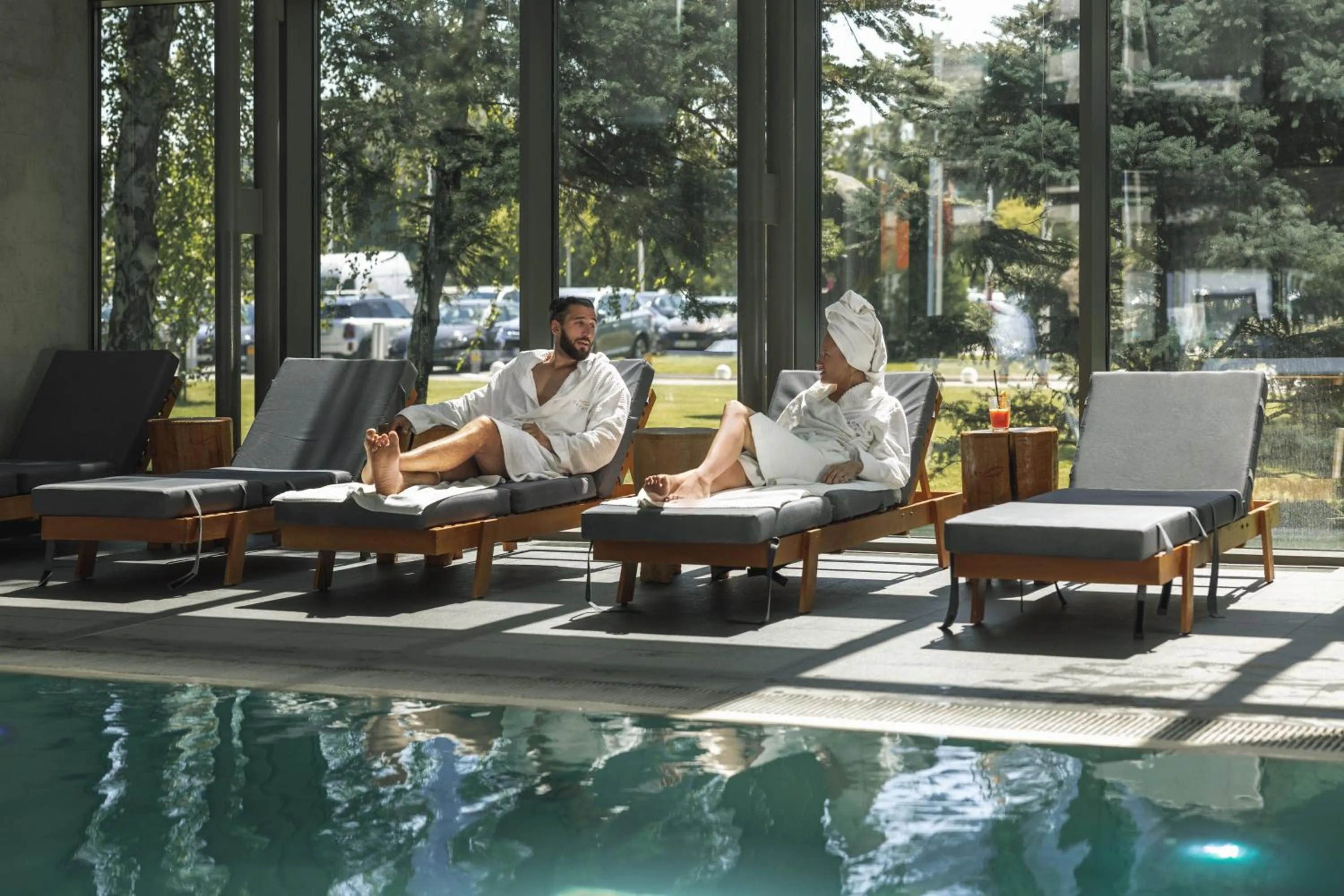 Swimming pool in Crowne Plaza Belgrade by IHG