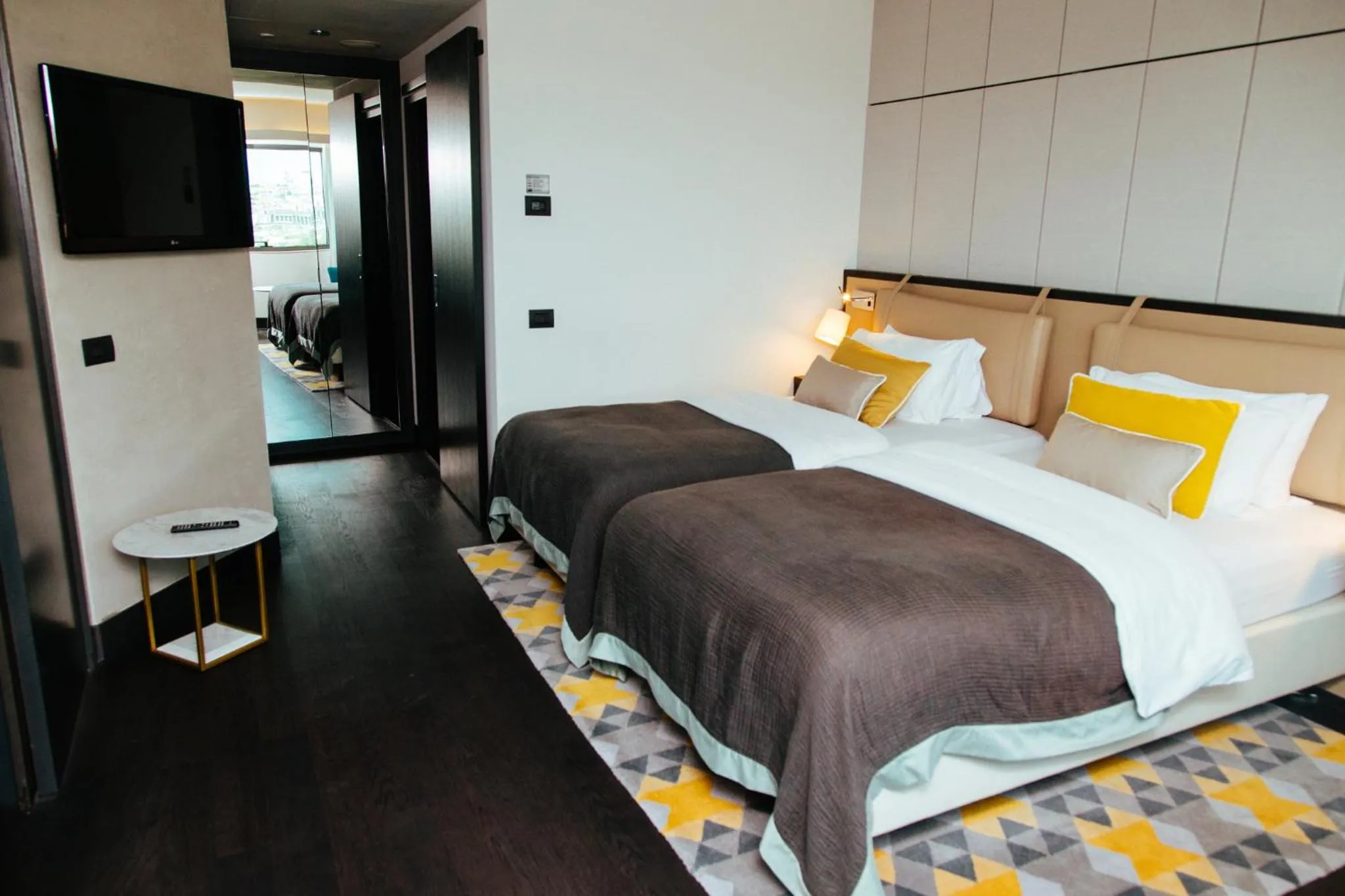 Bedroom, Bed in Crowne Plaza Belgrade by IHG