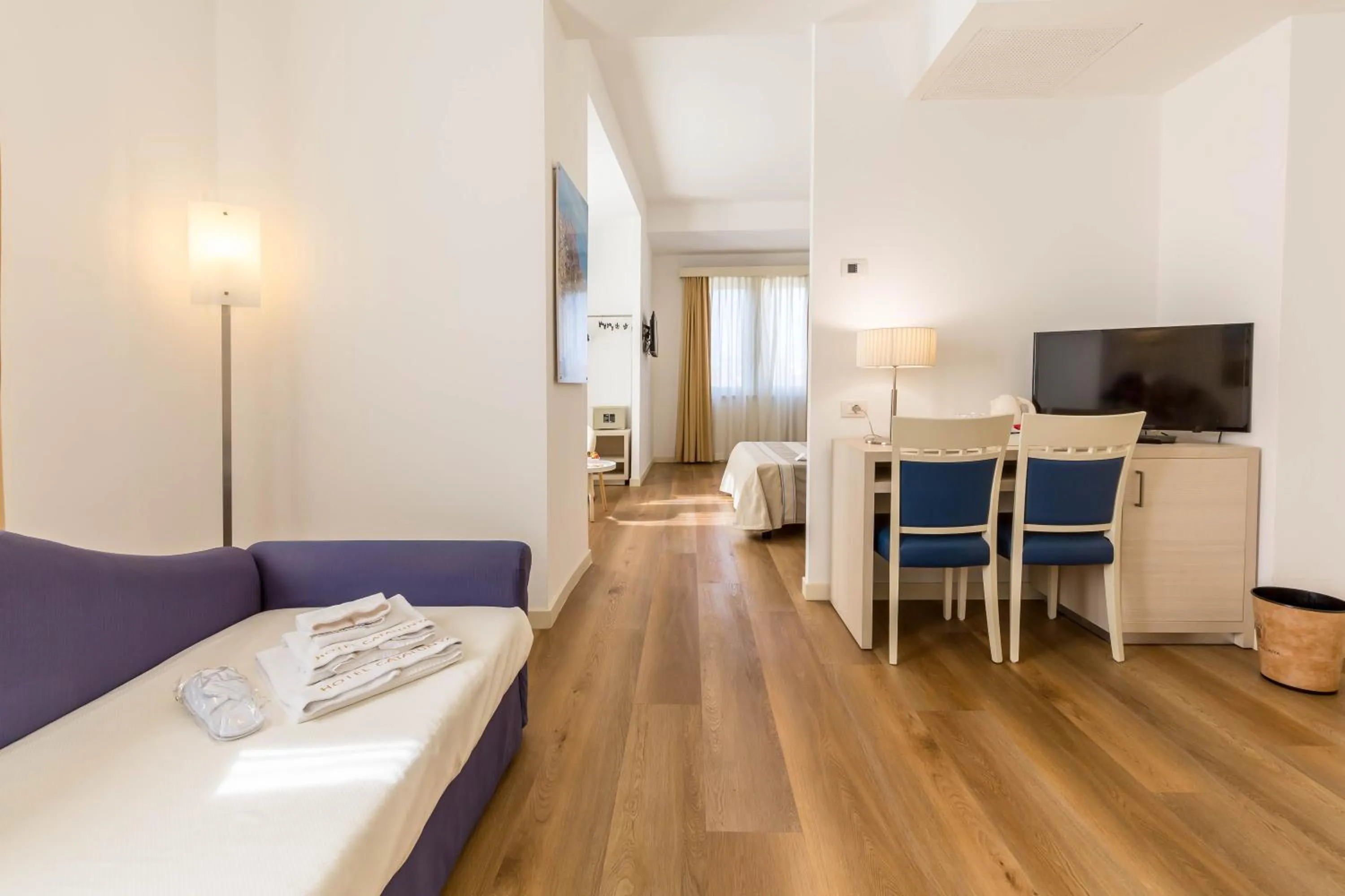 Bed in Hotel Catalunya