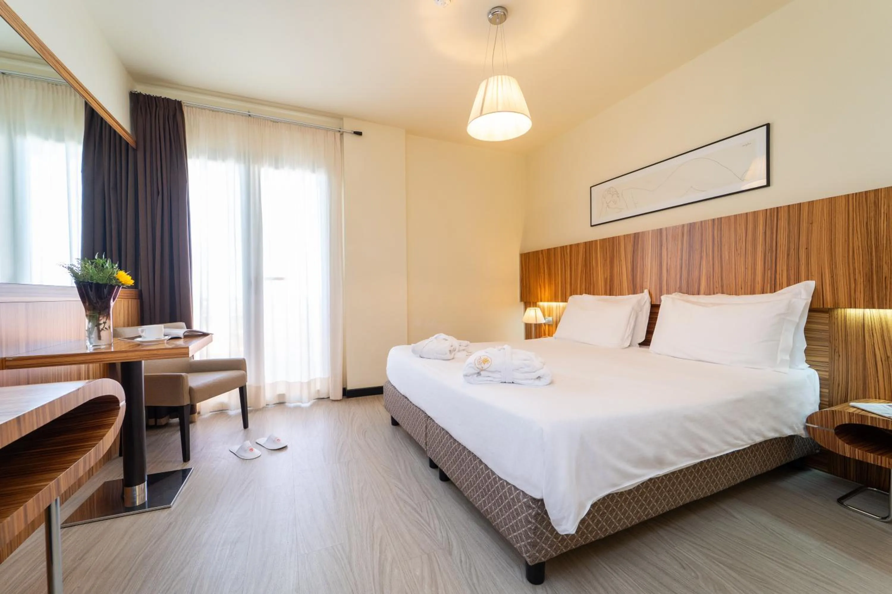 Bed in Bibione Palace Hotel