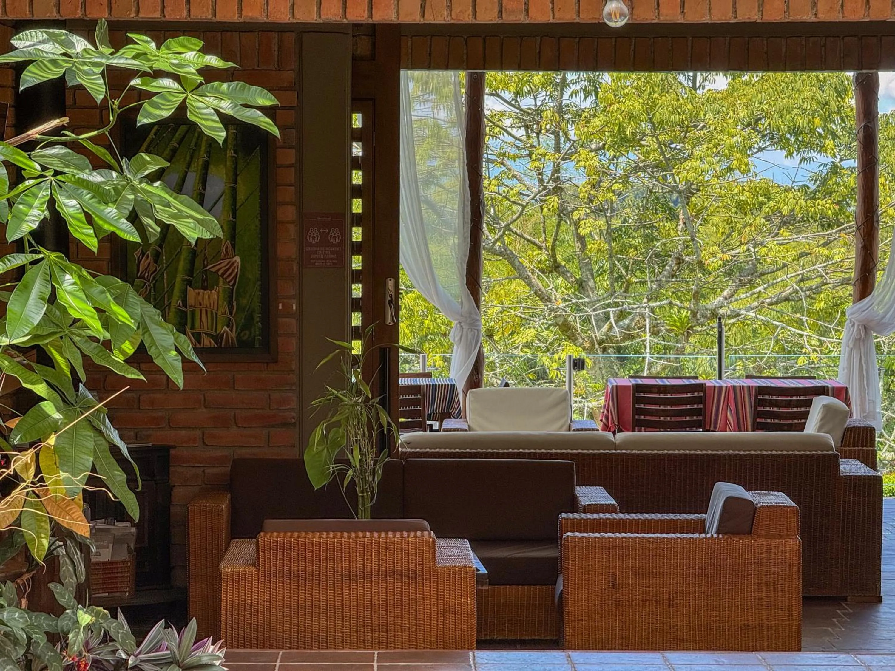 Communal lounge/ TV room in Finca del Café - Casa Typica