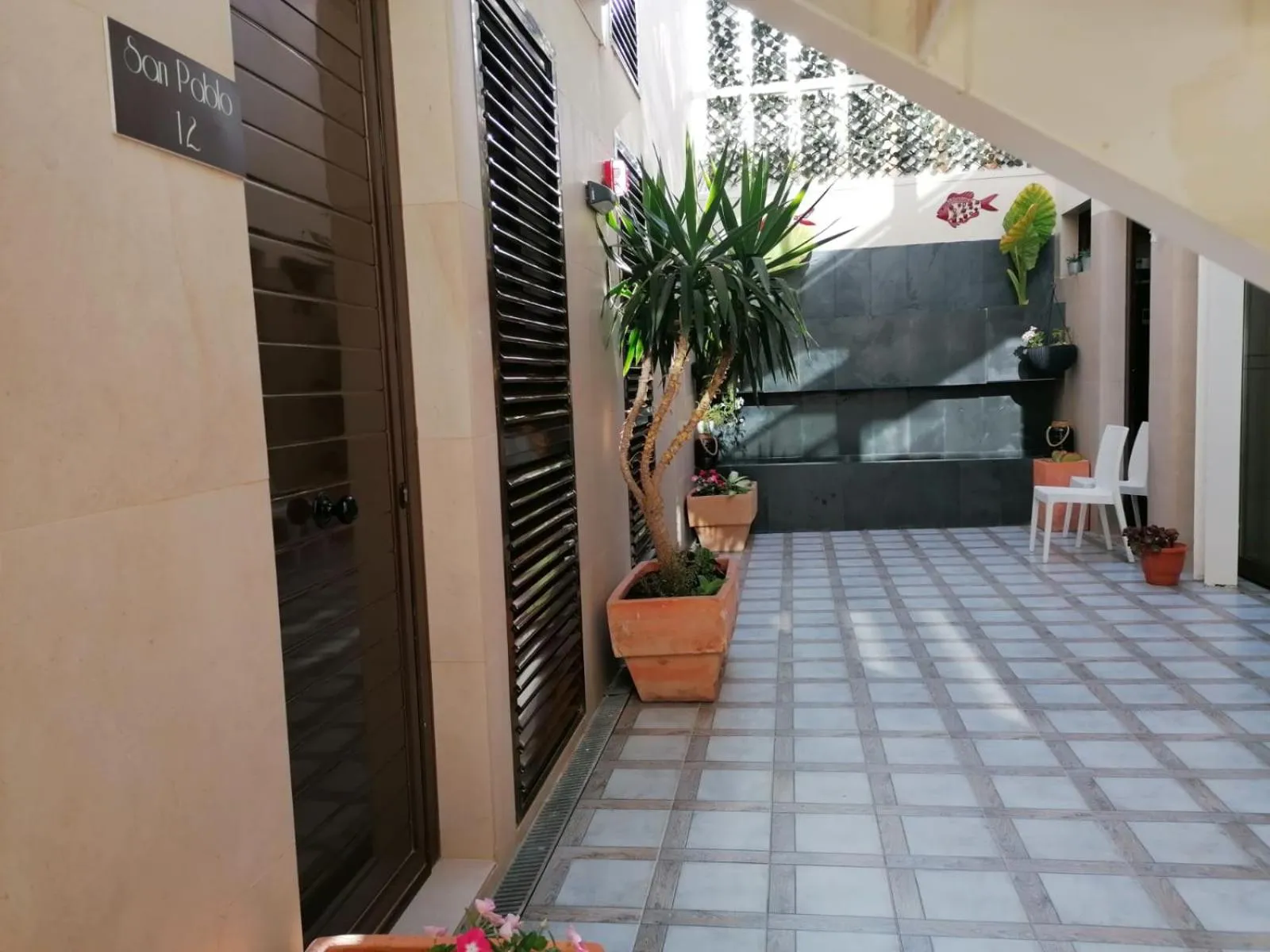 Patio in HOTEL ISLA PLANA