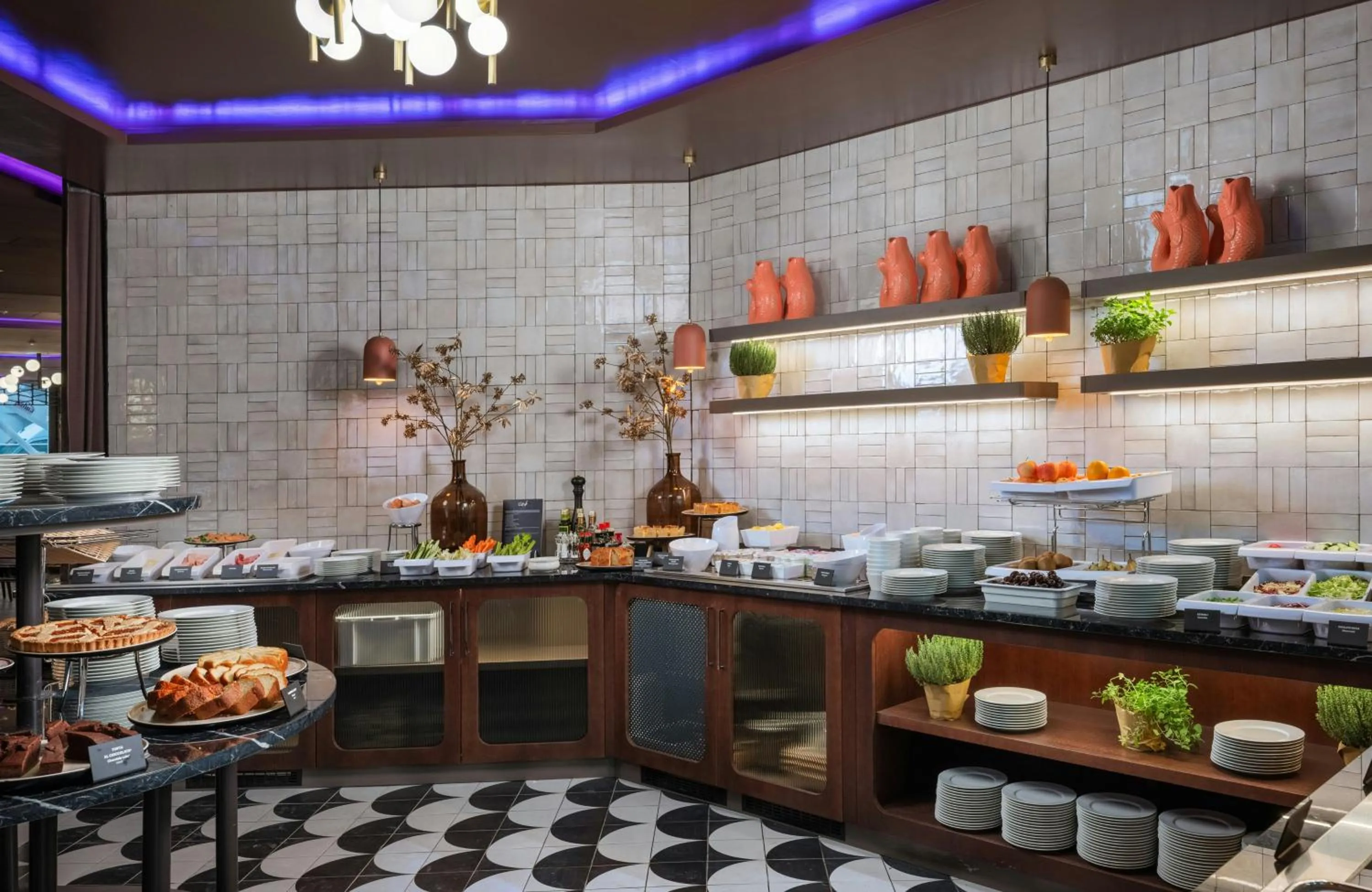 Buffet breakfast in NYX Hotel Rome by Leonardo Hotels