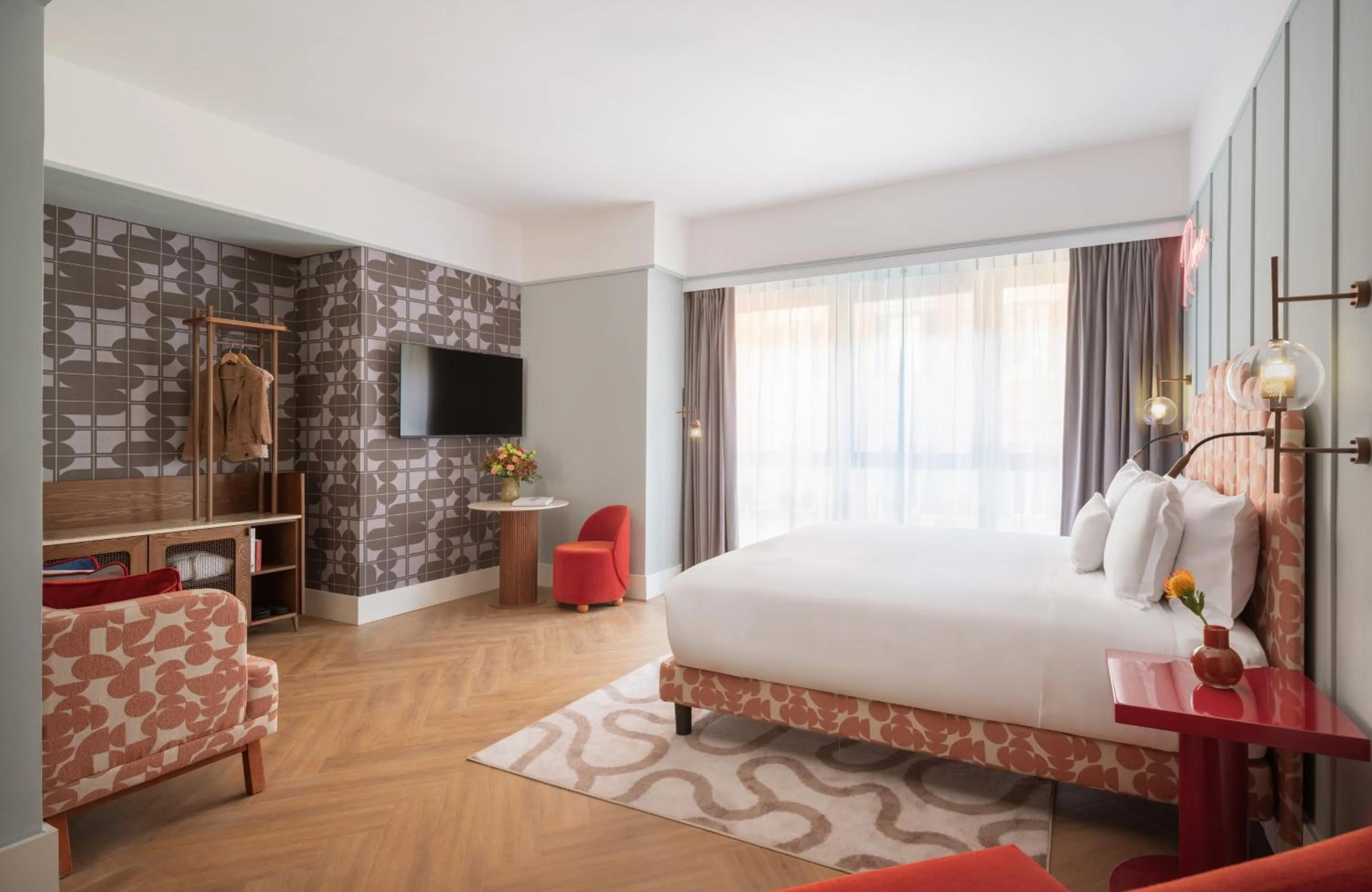 Photo of the whole room, Bed in NYX Hotel Rome by Leonardo Hotels
