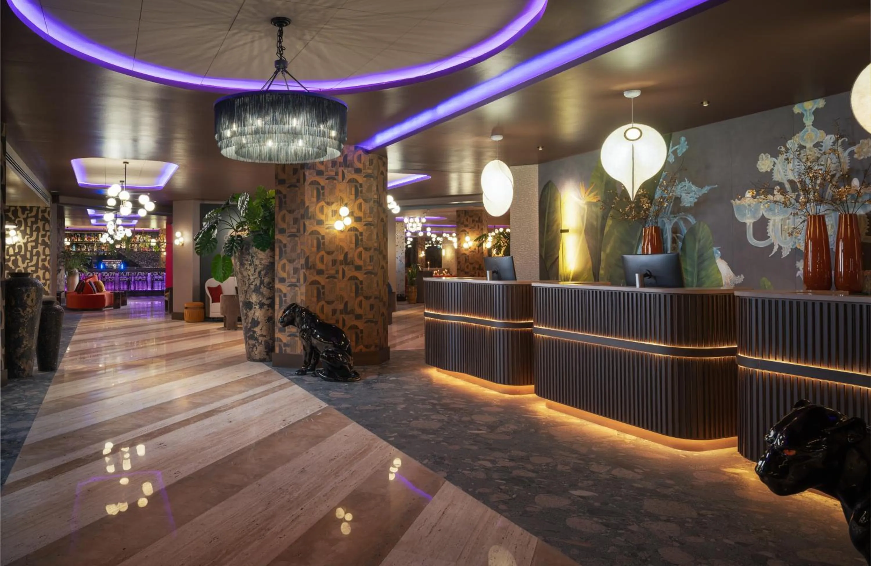 Lobby or reception in NYX Hotel Rome by Leonardo Hotels