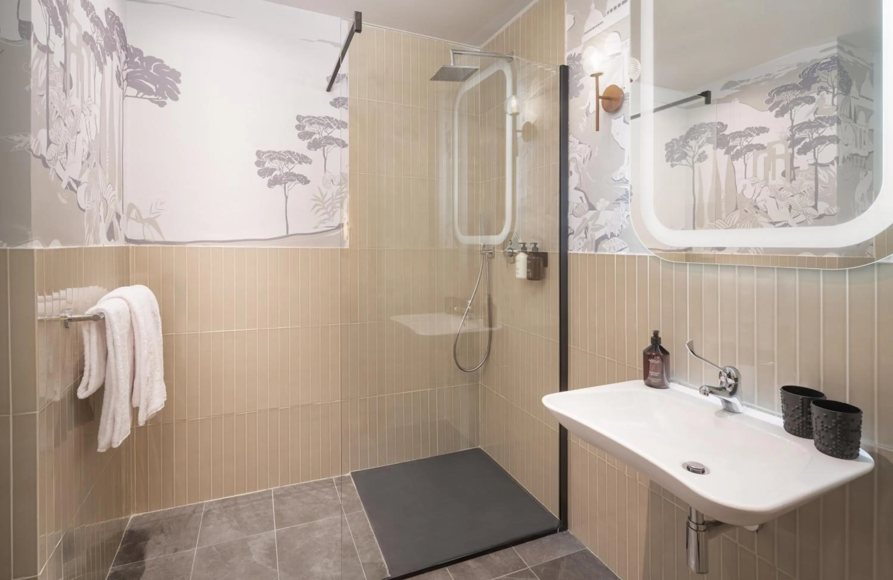 Bathroom in NYX Hotel Rome by Leonardo Hotels