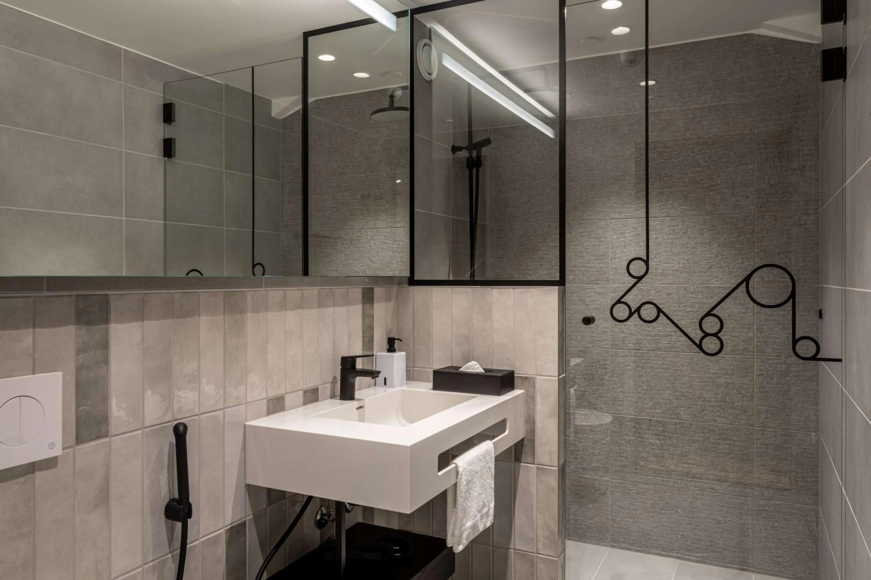 Bedroom in Scandic Helsinki Hub