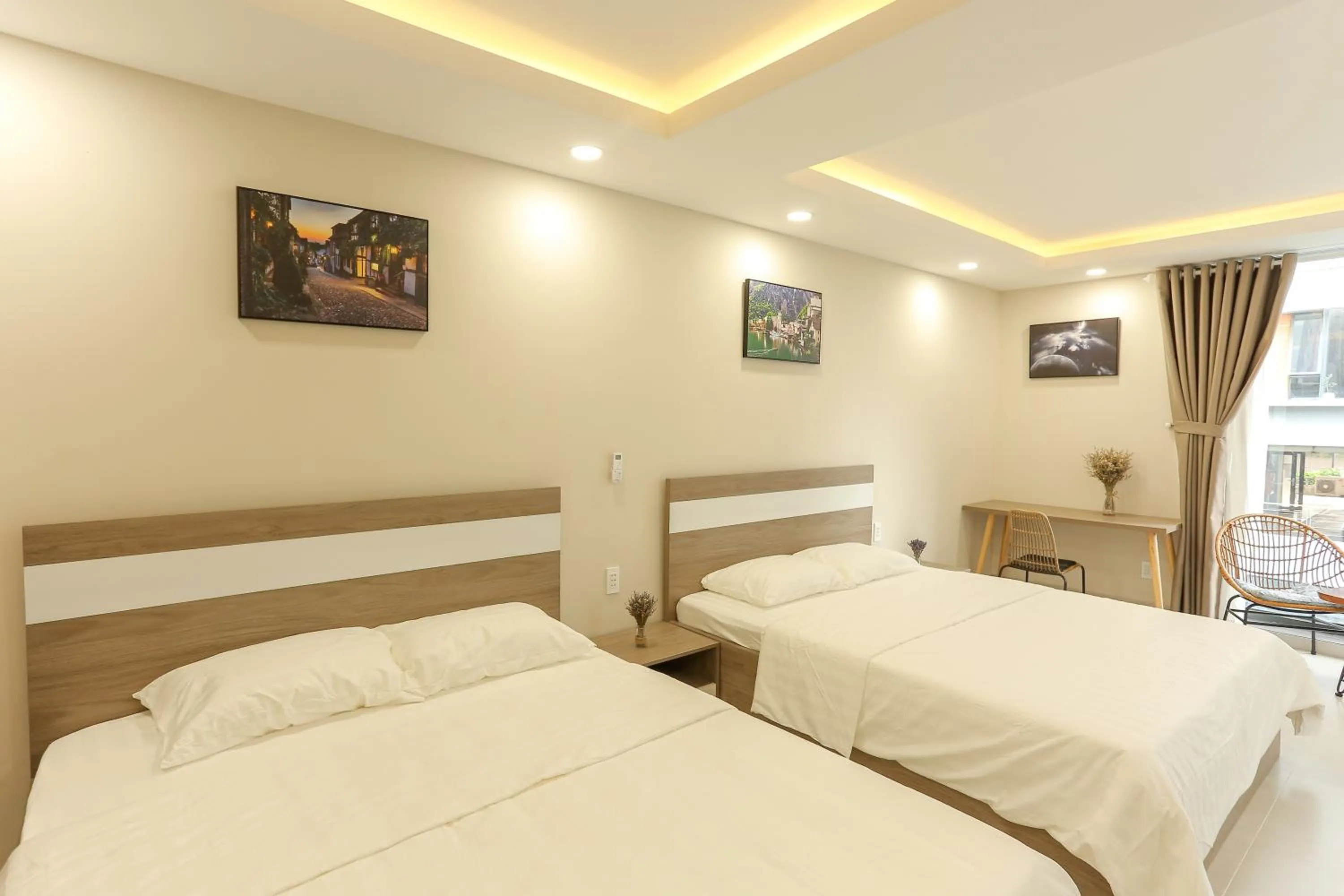 Bed in ĐồiSao Homestay