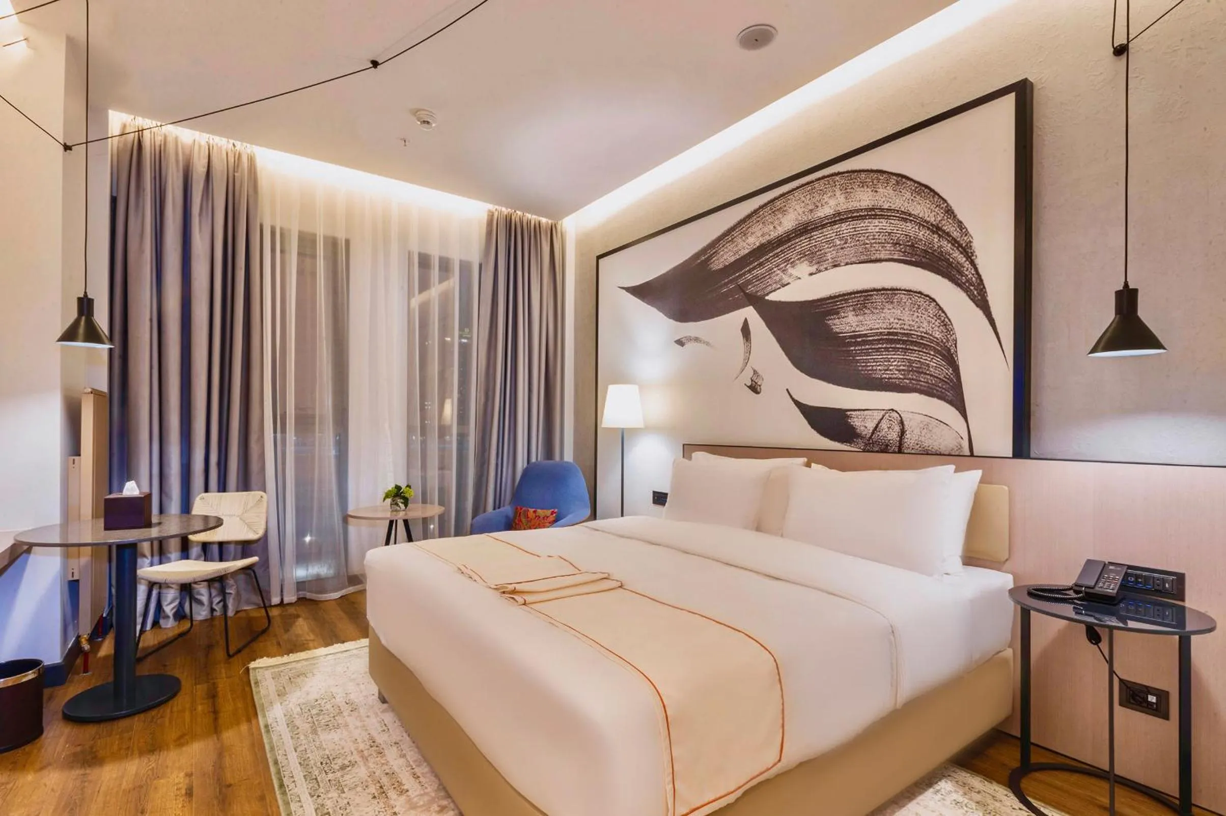 Bed in Hilton Garden Inn Samarkand Afrosiyob