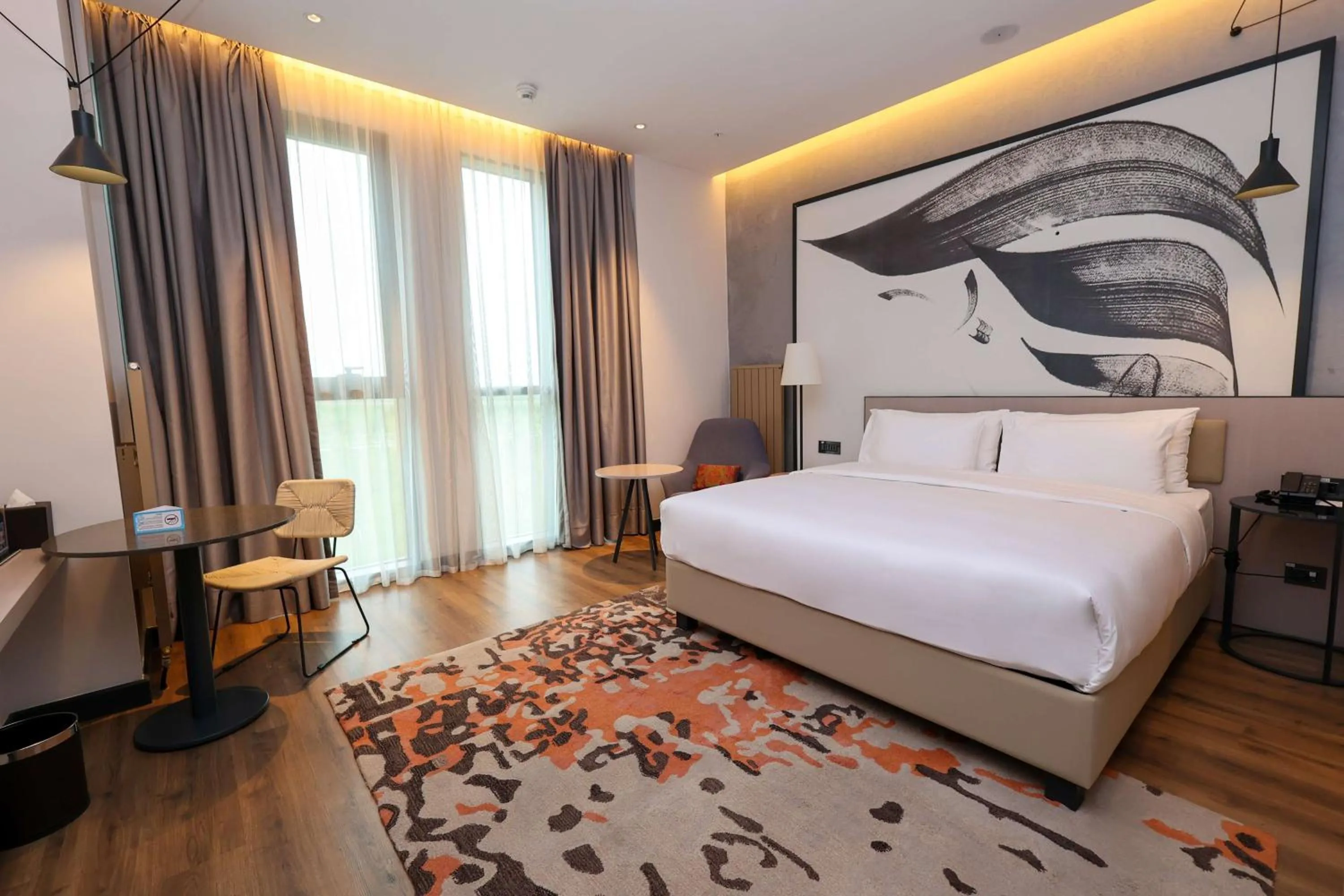 Bed in Hilton Garden Inn Samarkand Afrosiyob