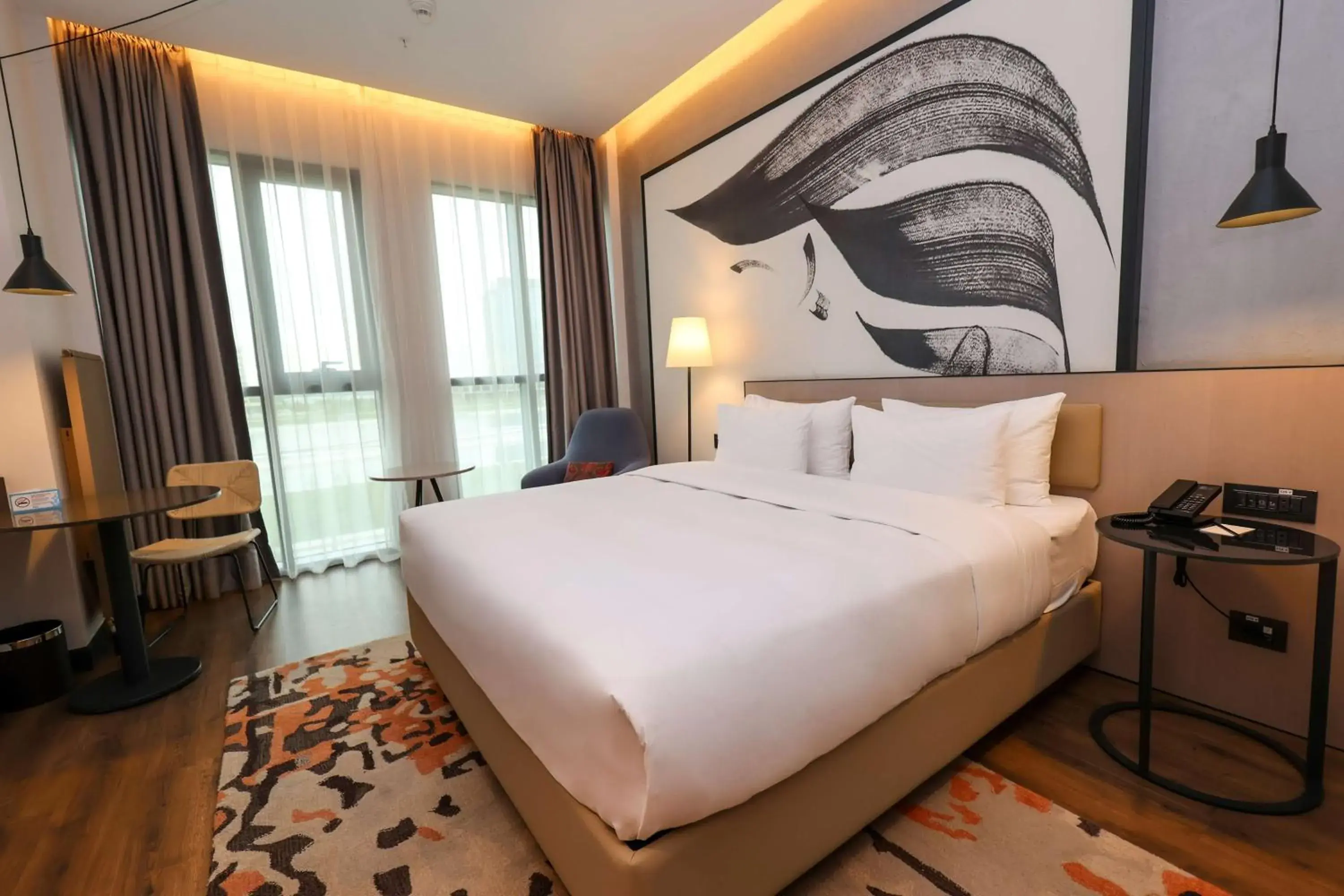 Deluxe King Room with Kitchenette in Hilton Garden Inn Samarkand Afrosiyob Deluxe King Room with Kitchenette in Hilton Garden Inn Samarkand Afrosiyob