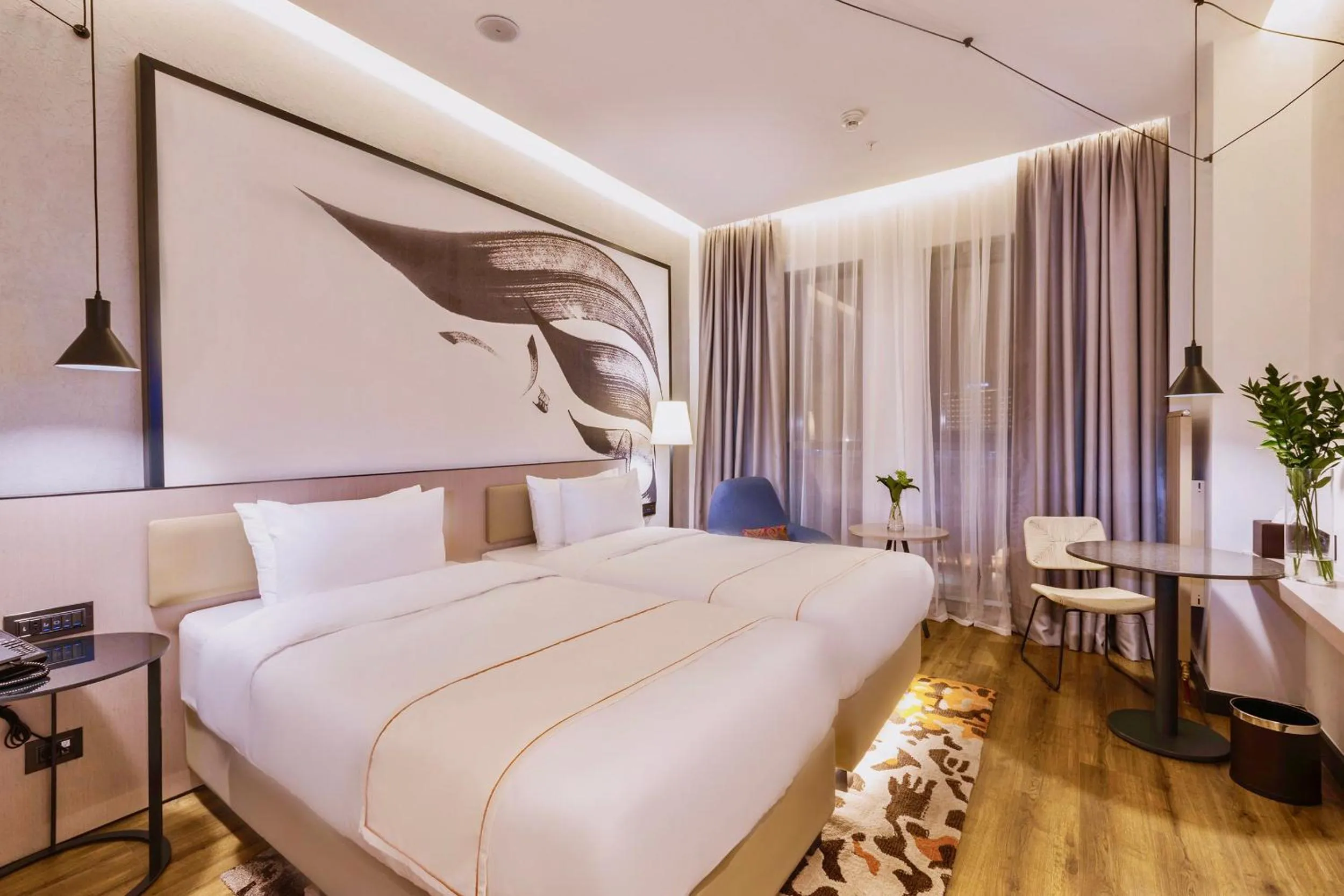 Bed in Hilton Garden Inn Samarkand Afrosiyob