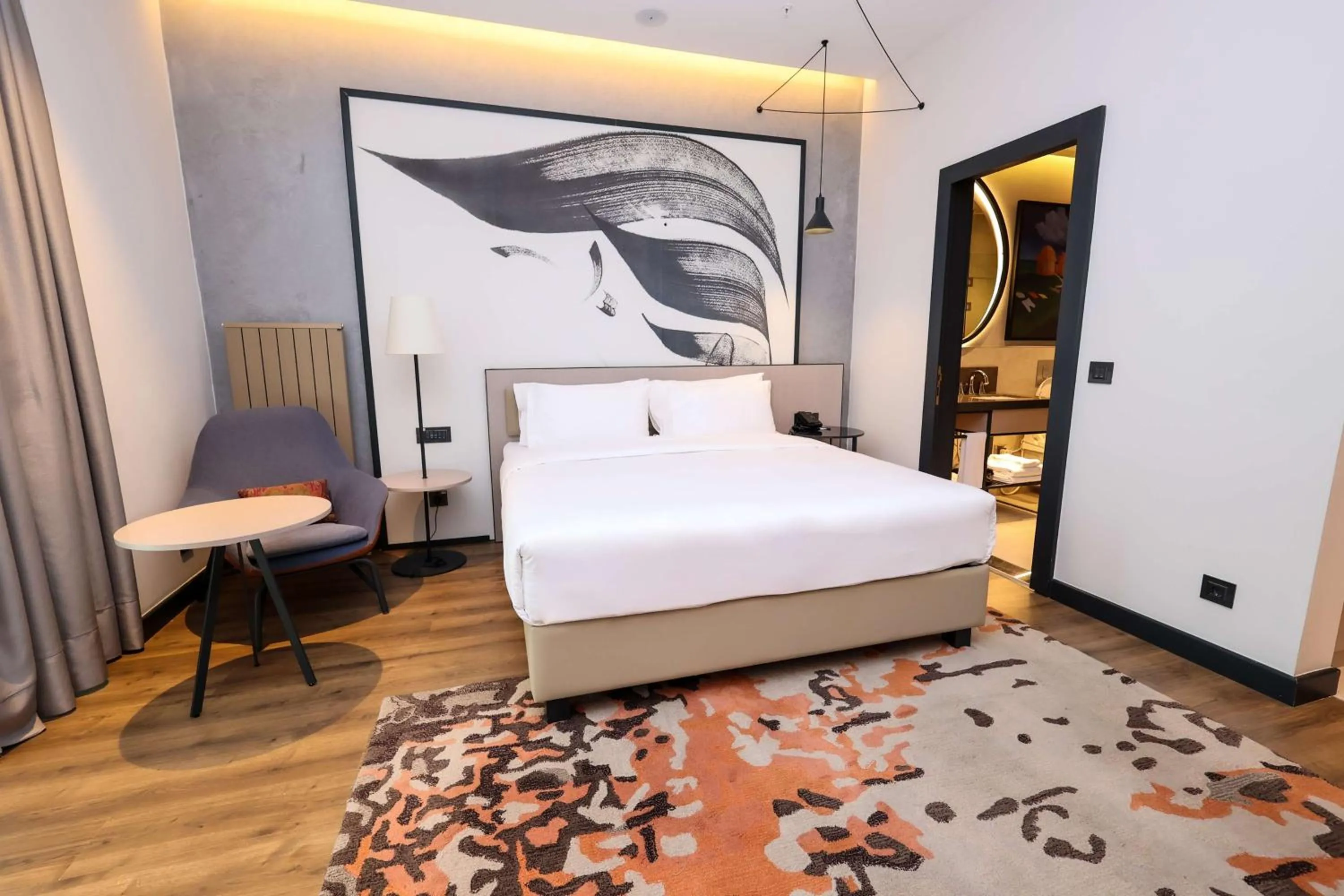 Bed in Hilton Garden Inn Samarkand Afrosiyob