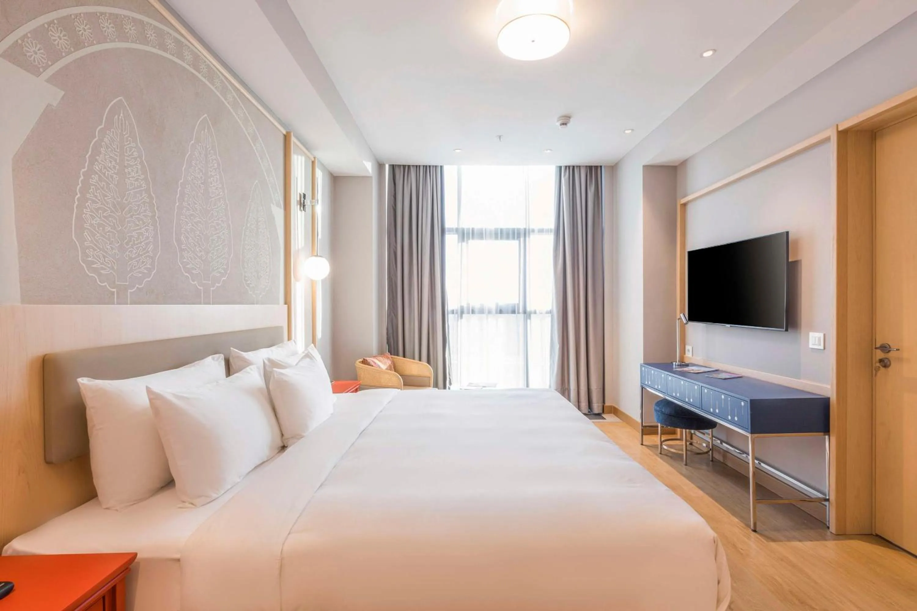 Bed in Hilton Garden Inn Samarkand Sogd