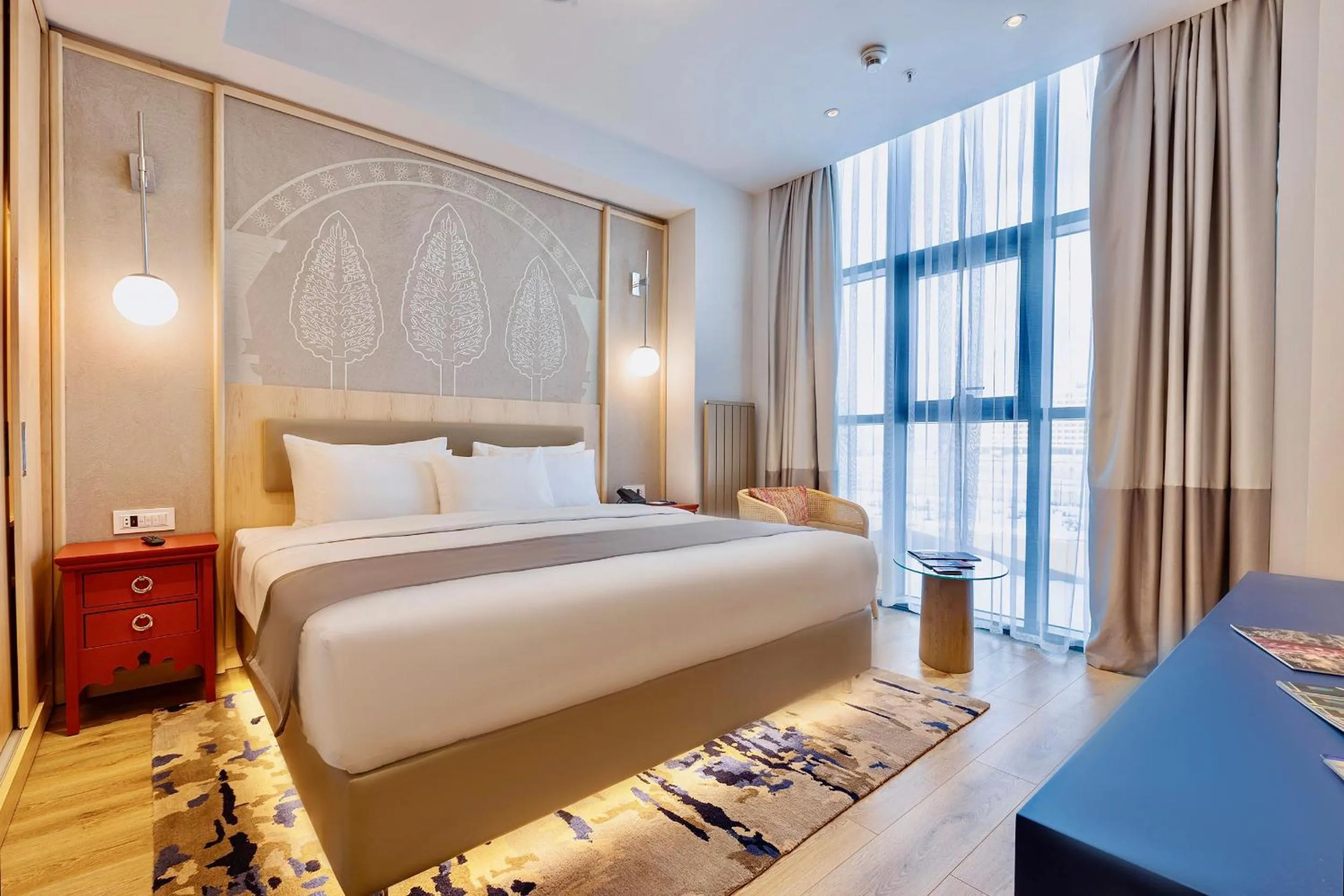 Bed in Hilton Garden Inn Samarkand Sogd