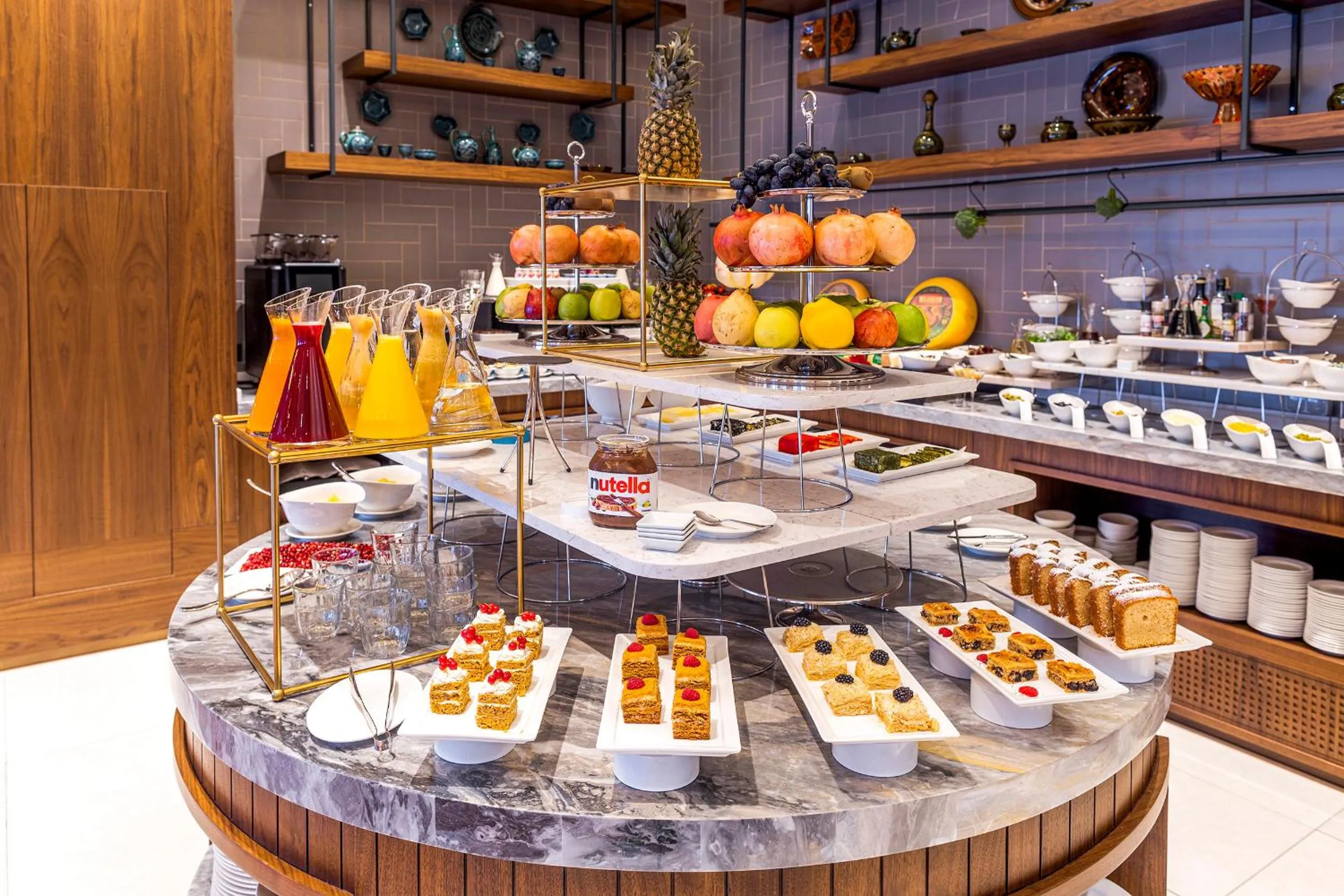 Buffet breakfast in Wellness Park Hotel Bactria