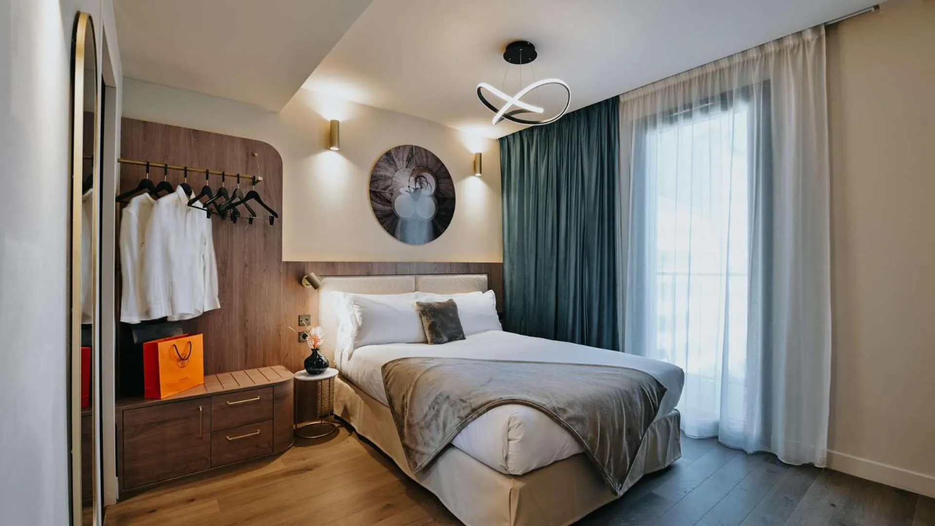 Bed in Keystone Hôtel & Spa