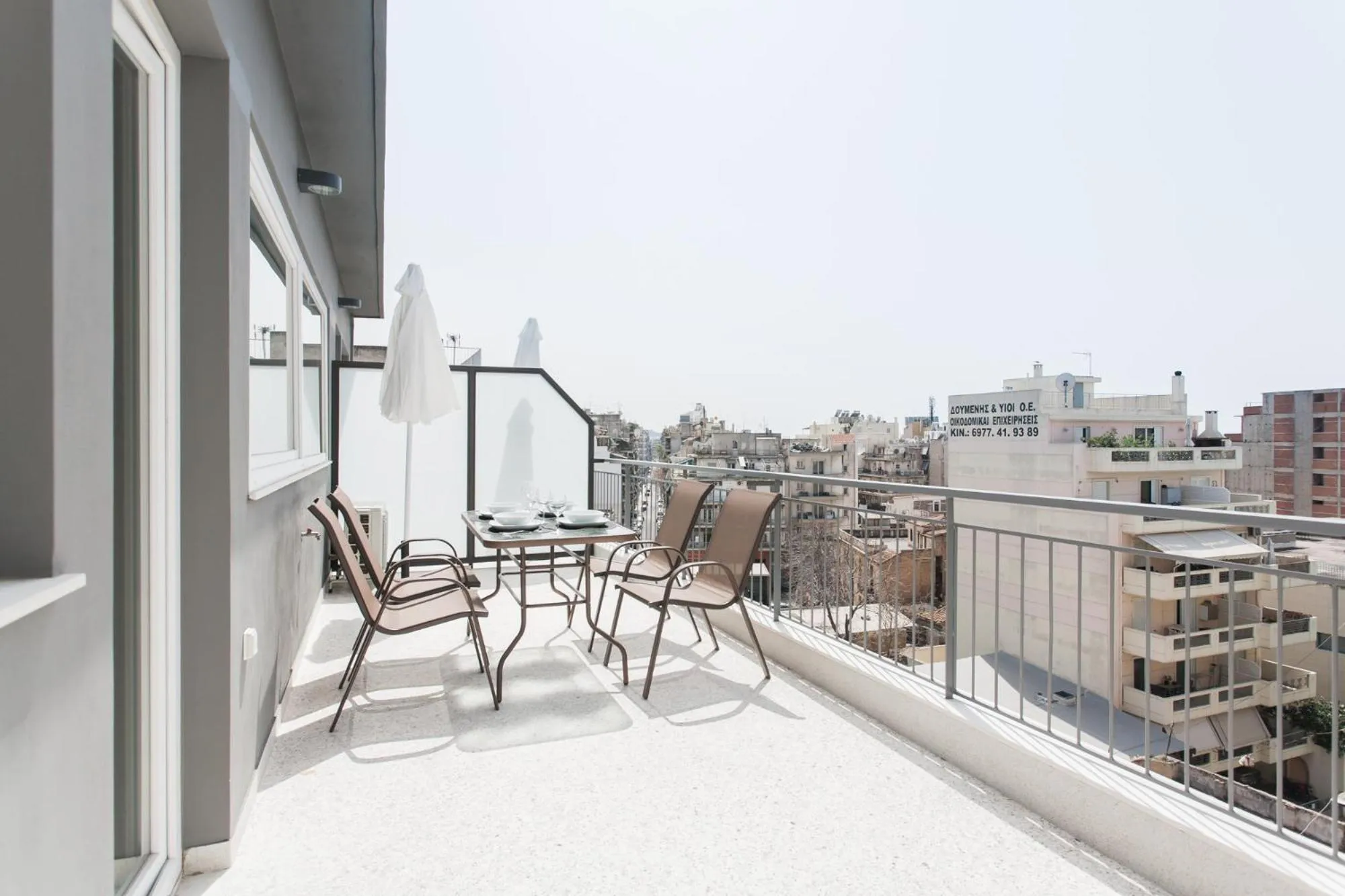 Balcony/Terrace in WYZ Attiki Aparthotel
