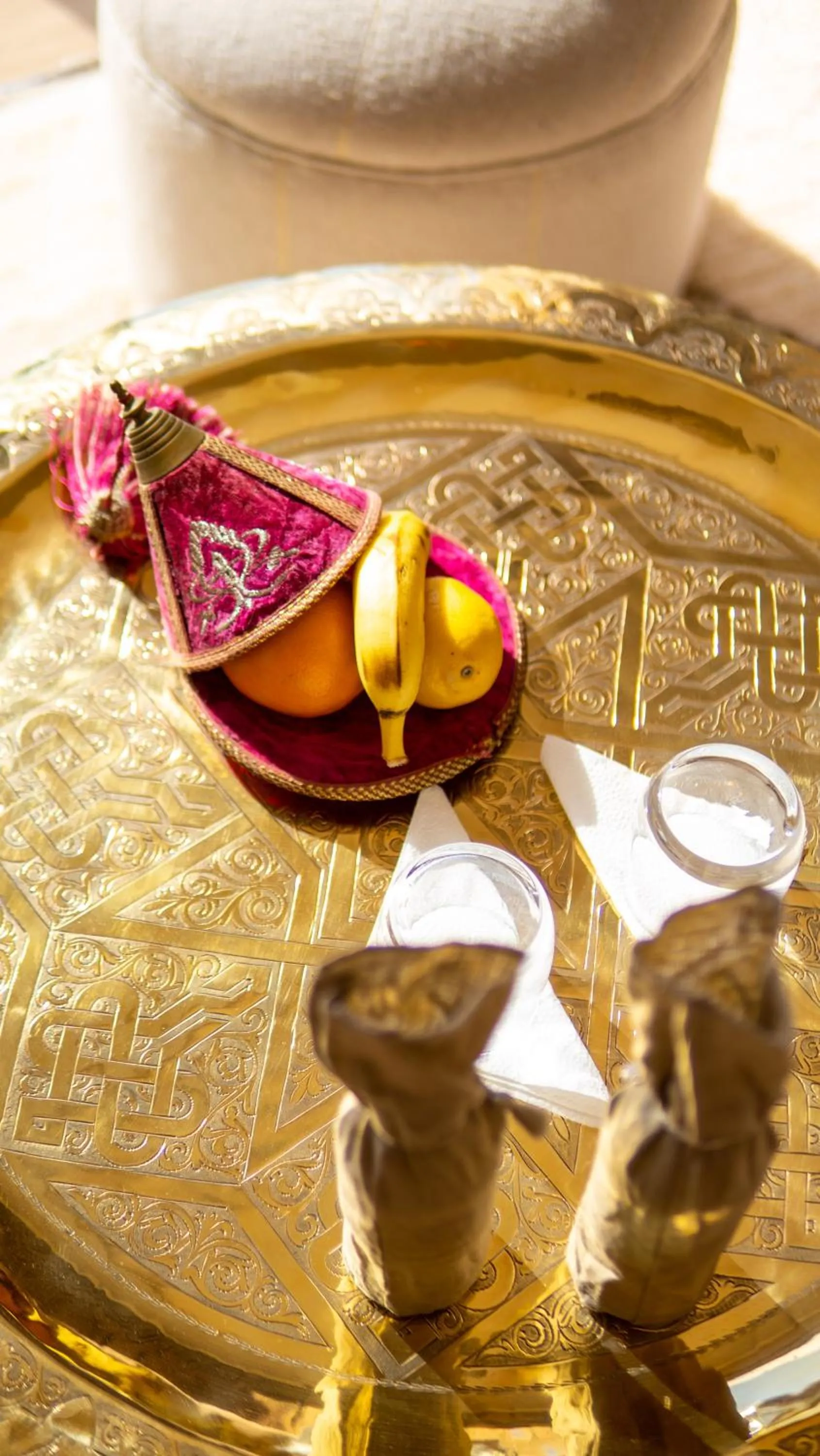 Dining area in Riad villa saphir & SPA