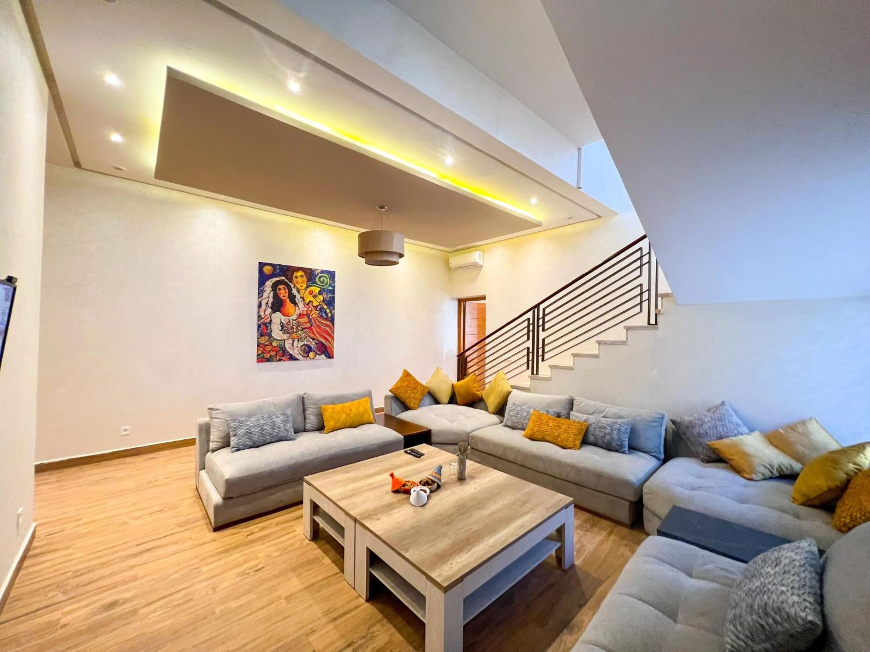 Communal lounge/ TV room in Riad villa saphir & SPA