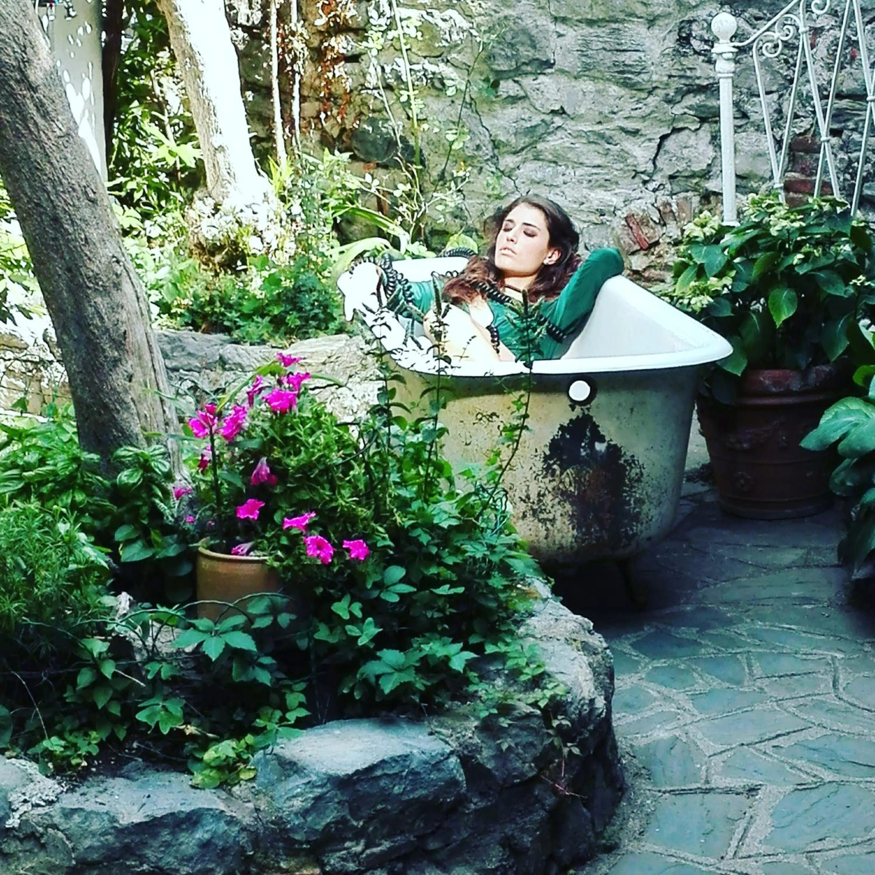 Garden view in Albergo Genio