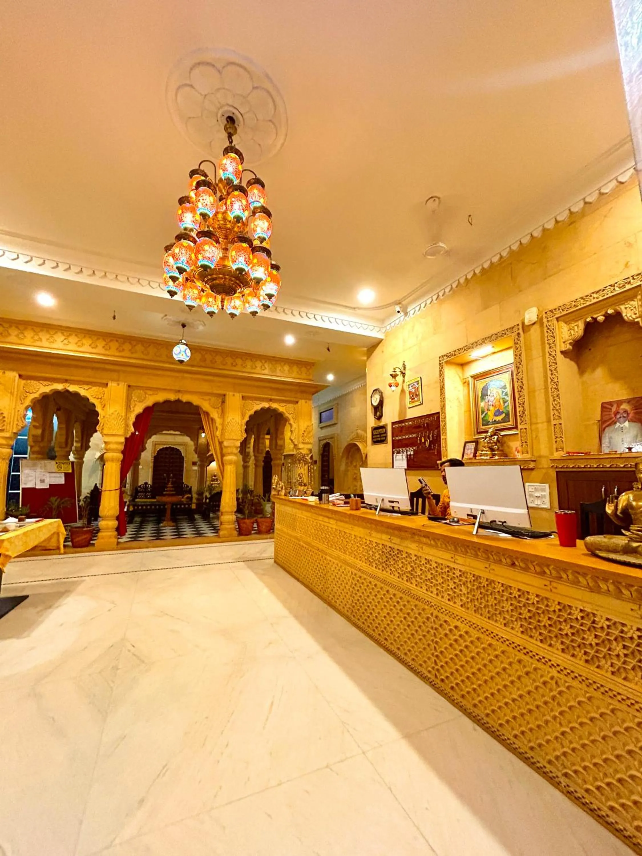 Lobby or reception in The Jaigarh Palace Jaisalmer