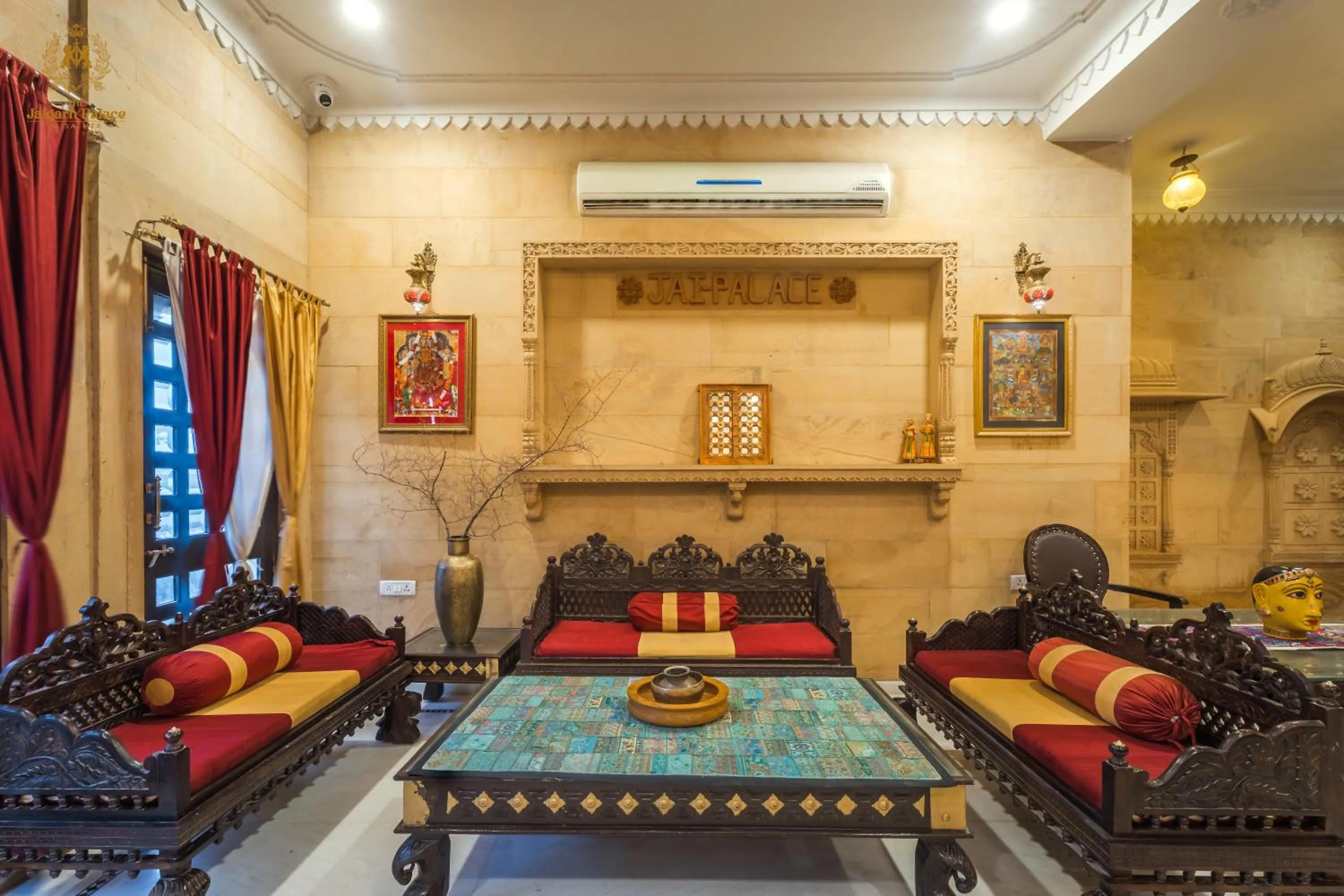Lobby or reception in The Jaigarh Palace Jaisalmer