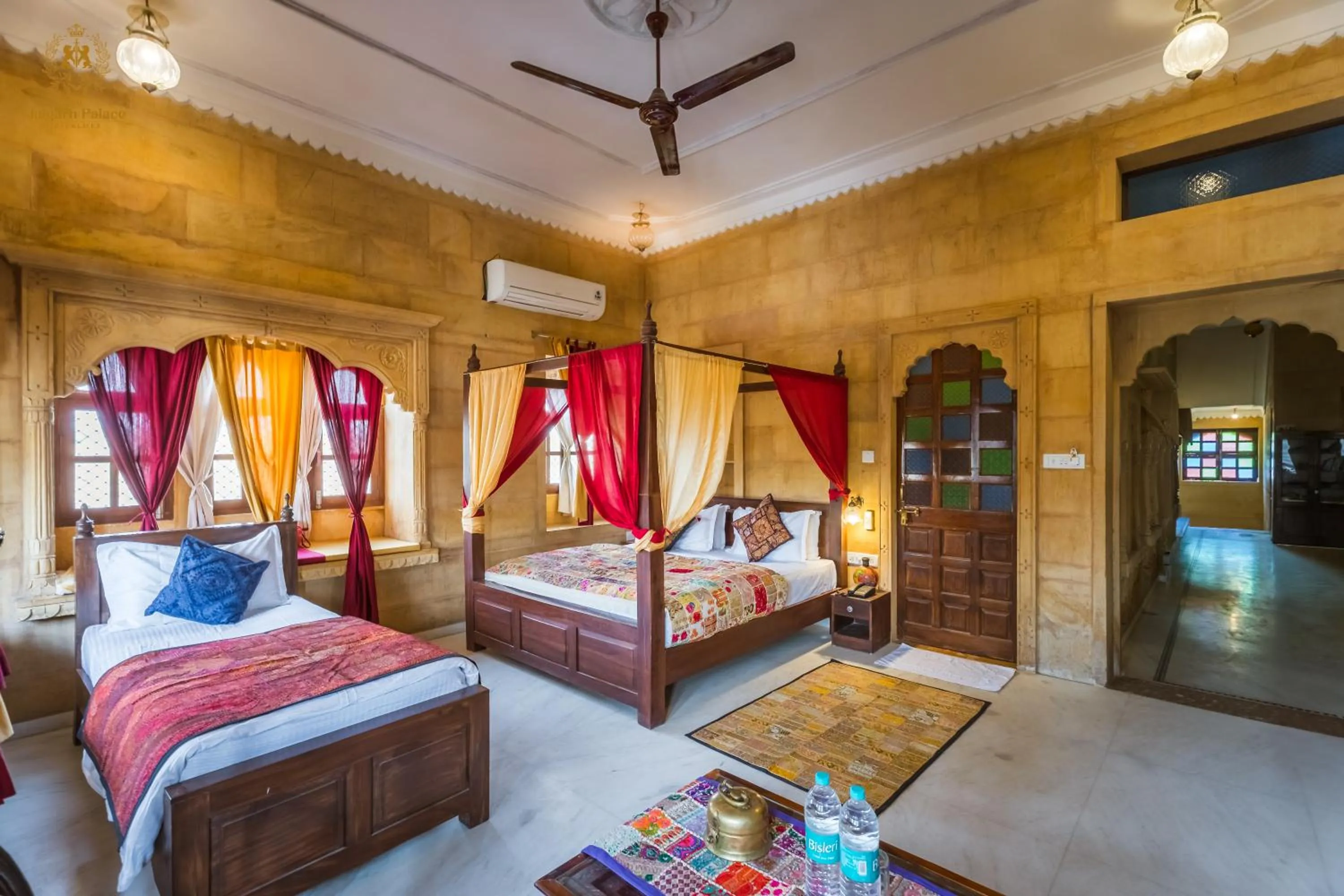 View (from property/room), Bed in The Jaigarh Palace Jaisalmer