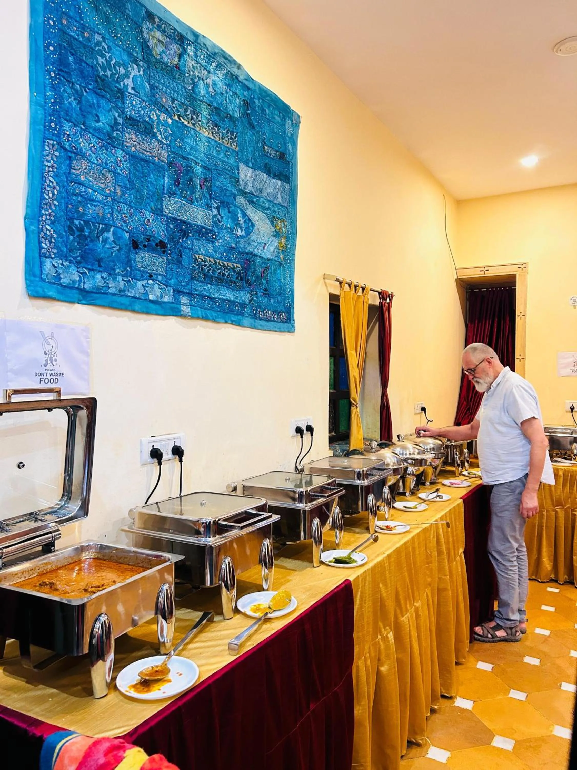 Buffet breakfast in The Jaigarh Palace Jaisalmer