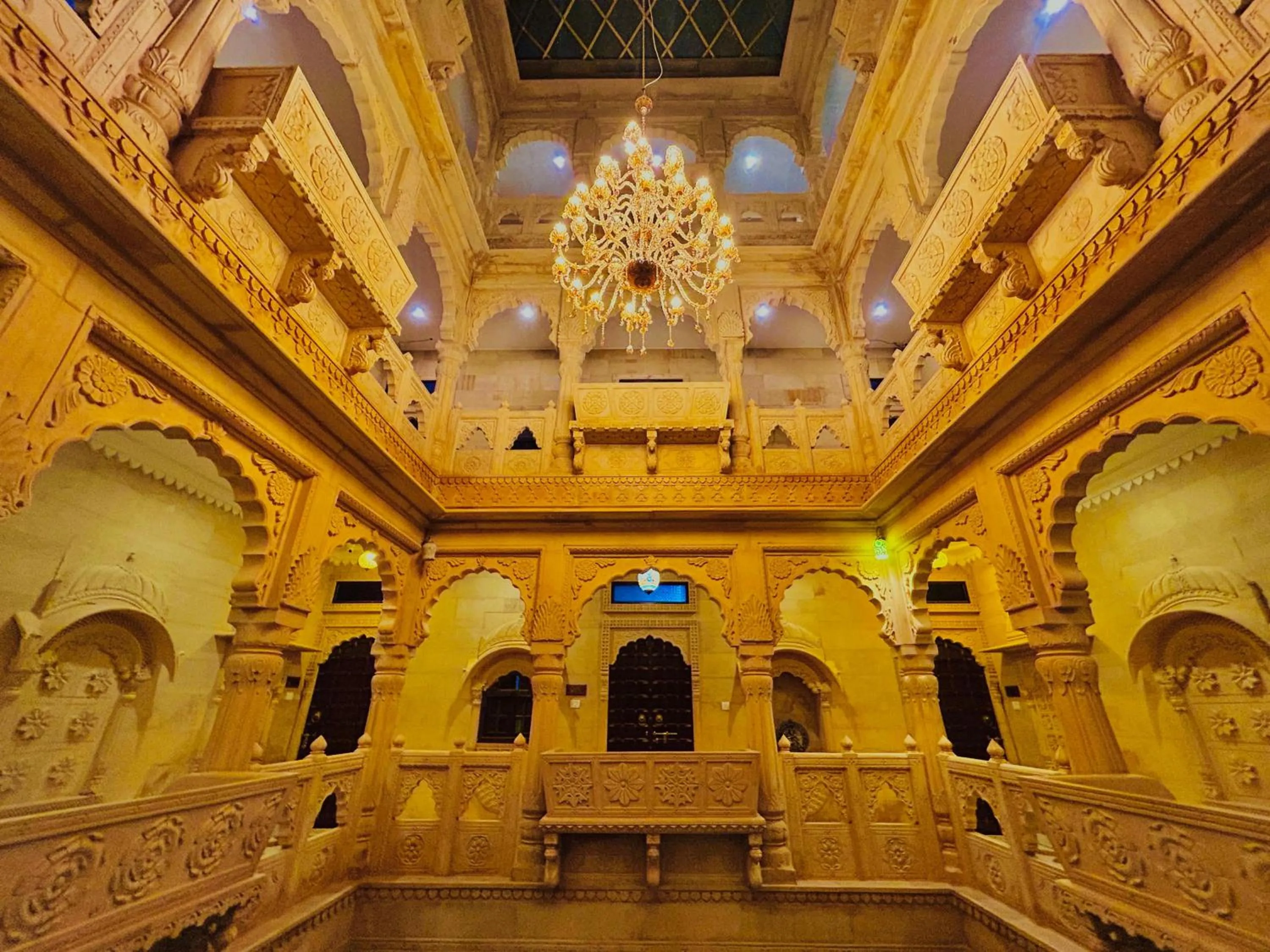 Seating area in The Jaigarh Palace Jaisalmer