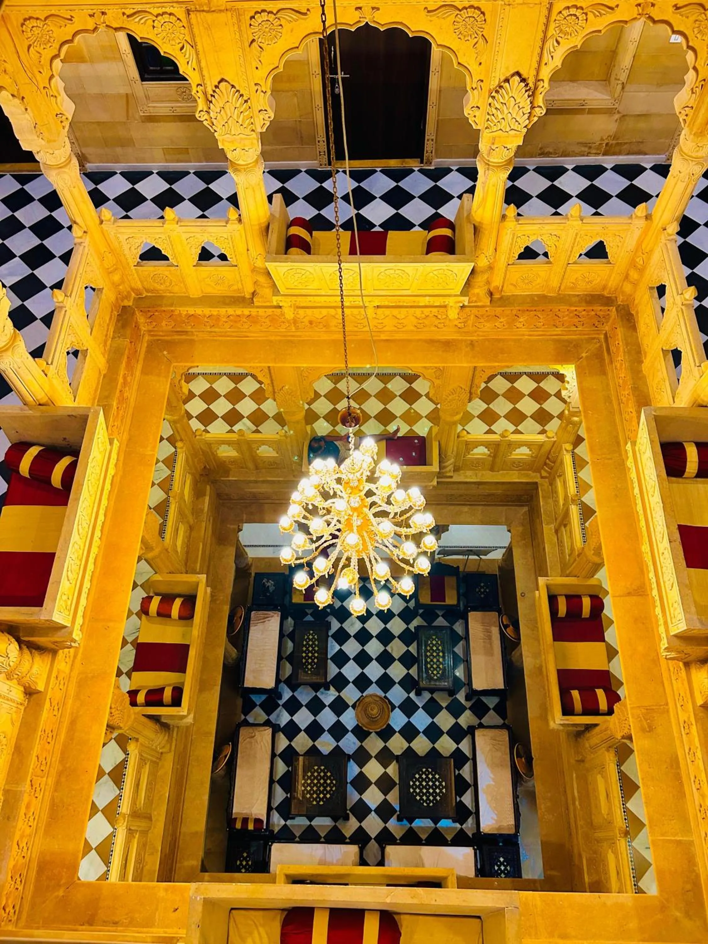 Inner courtyard view in The Jaigarh Palace Jaisalmer