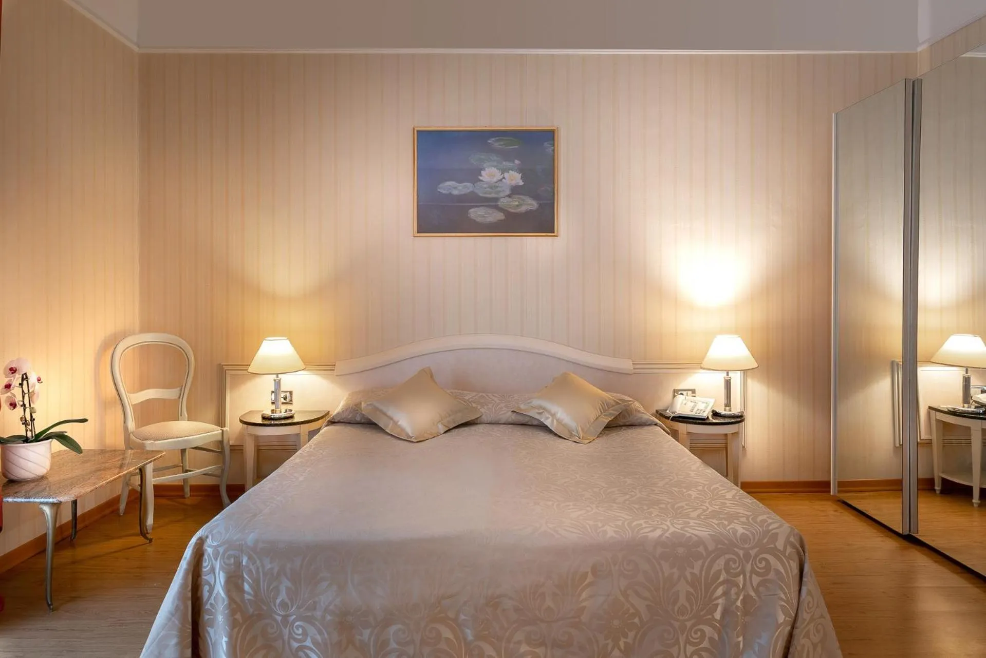 View (from property/room), Bed in Hotel President