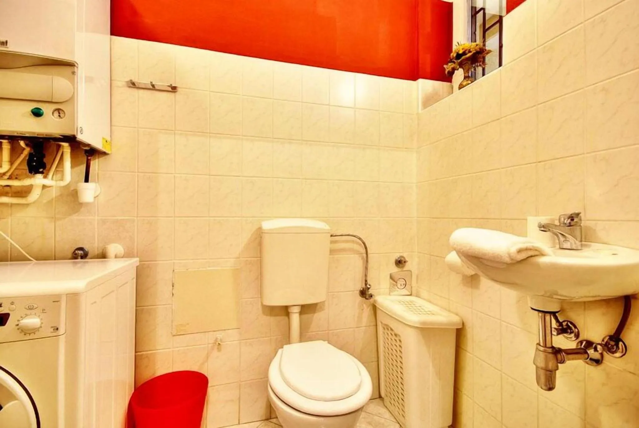 Shower in Vibrant 3 Bedroom Apartment In The Pulsing Heart Of Budapest
