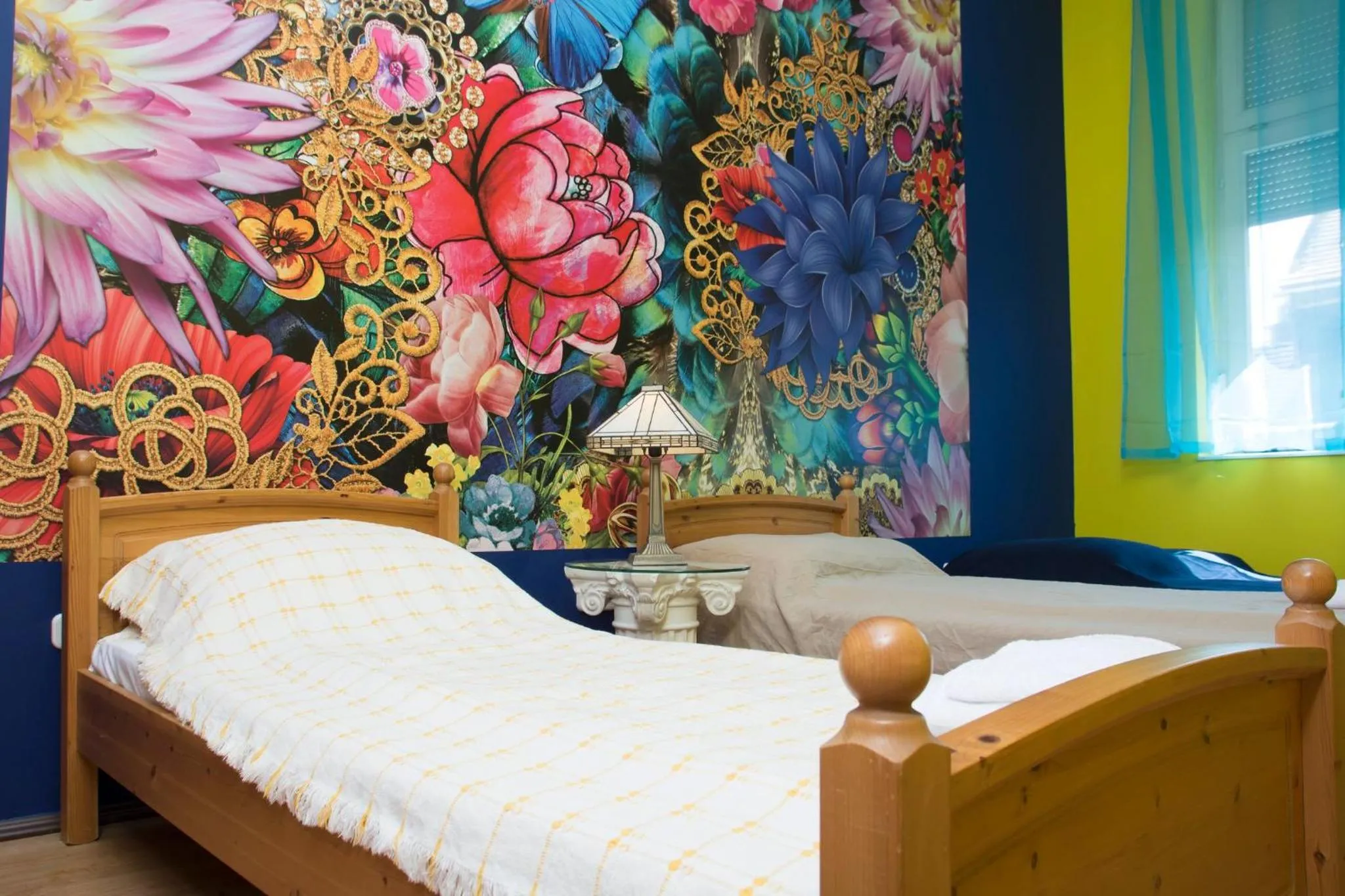 Bedroom, Bed in Vibrant 3 Bedroom Apartment In The Pulsing Heart Of Budapest